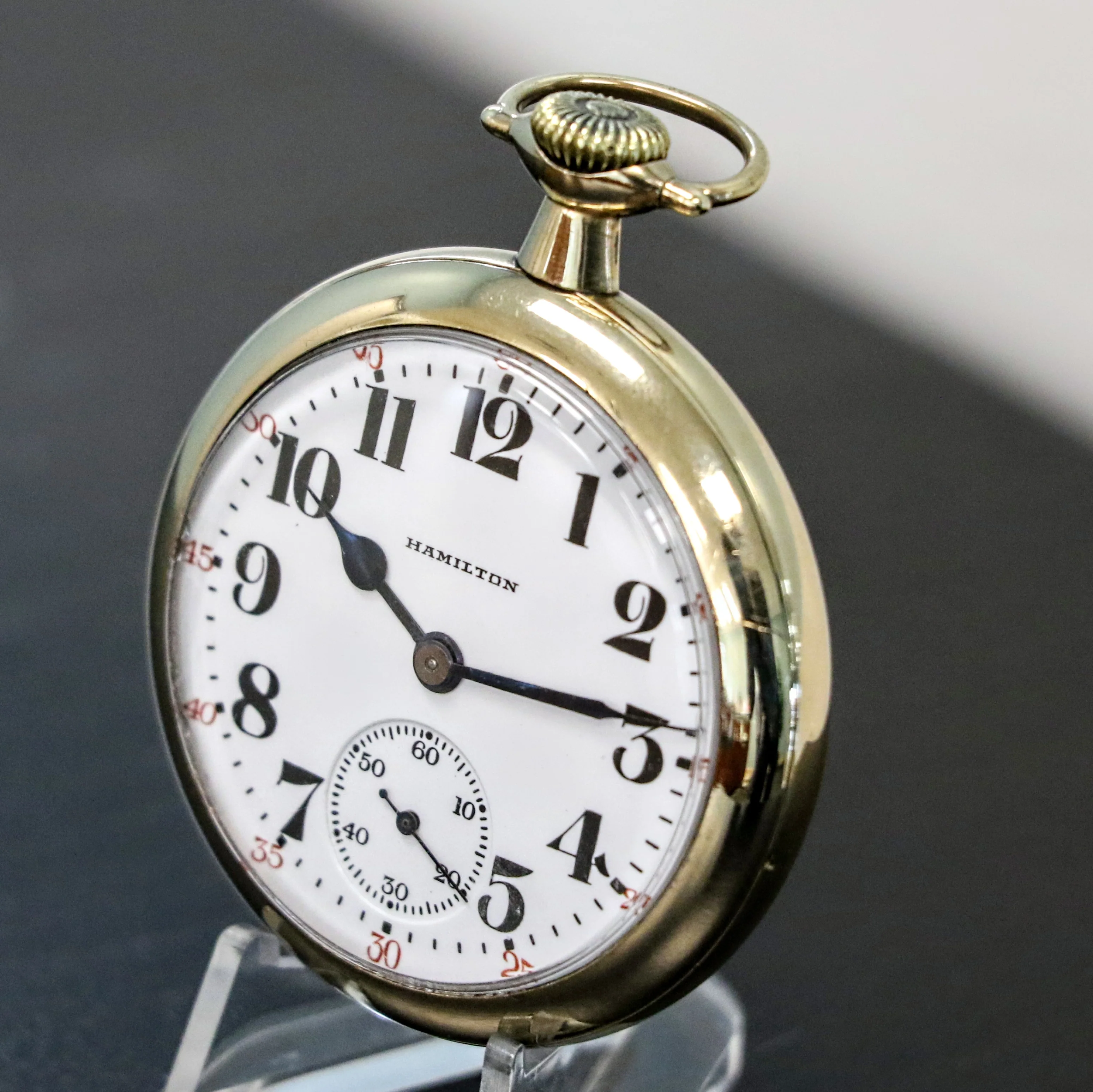 1926 HAMILTON Railroad Pocket Watch 21 Jewels Grade 992 5 ADJ. Vintage USA Made - Image 5
