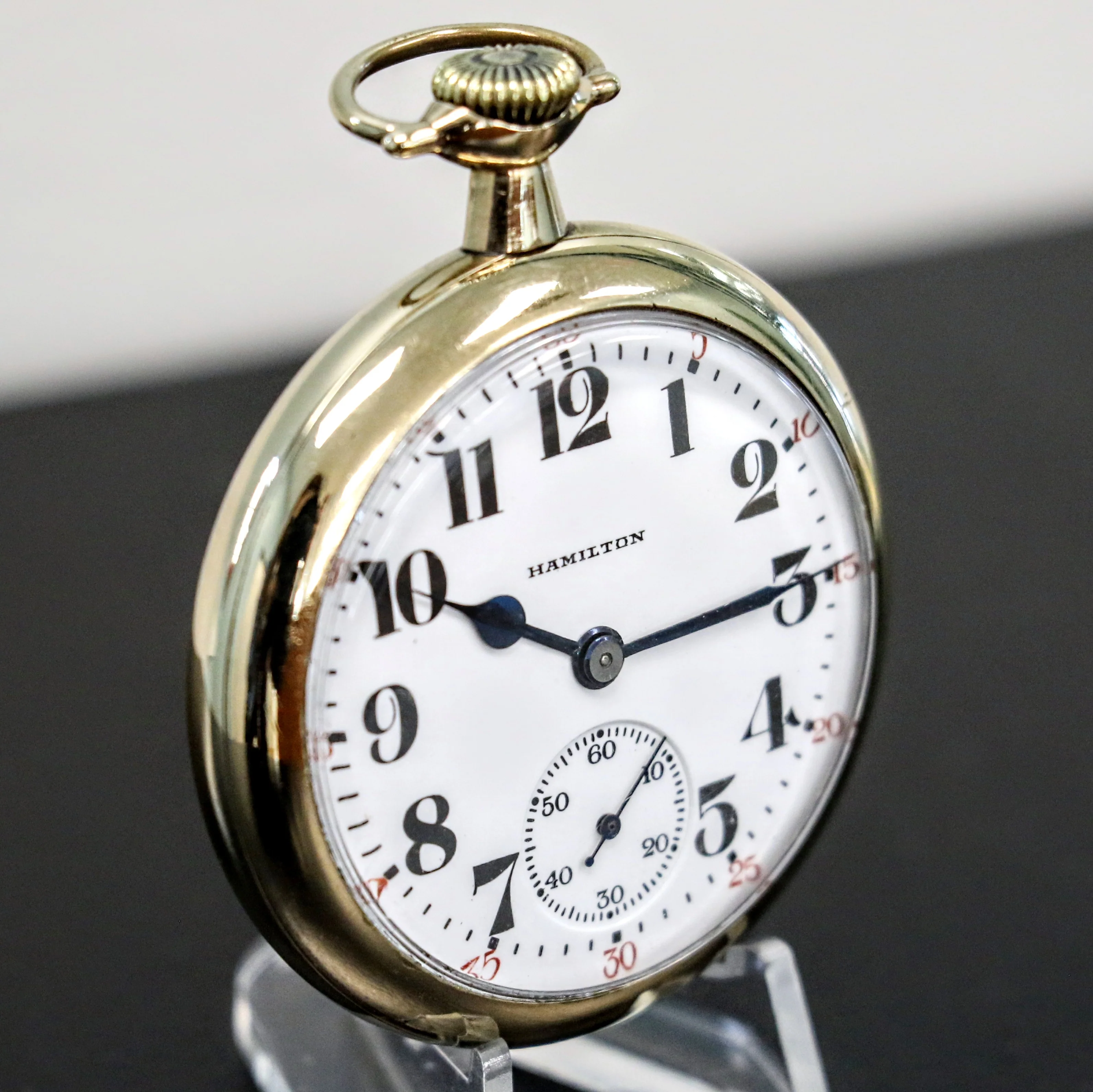 1926 HAMILTON Railroad Pocket Watch 21 Jewels Grade 992 5 ADJ. Vintage USA Made - Image 7