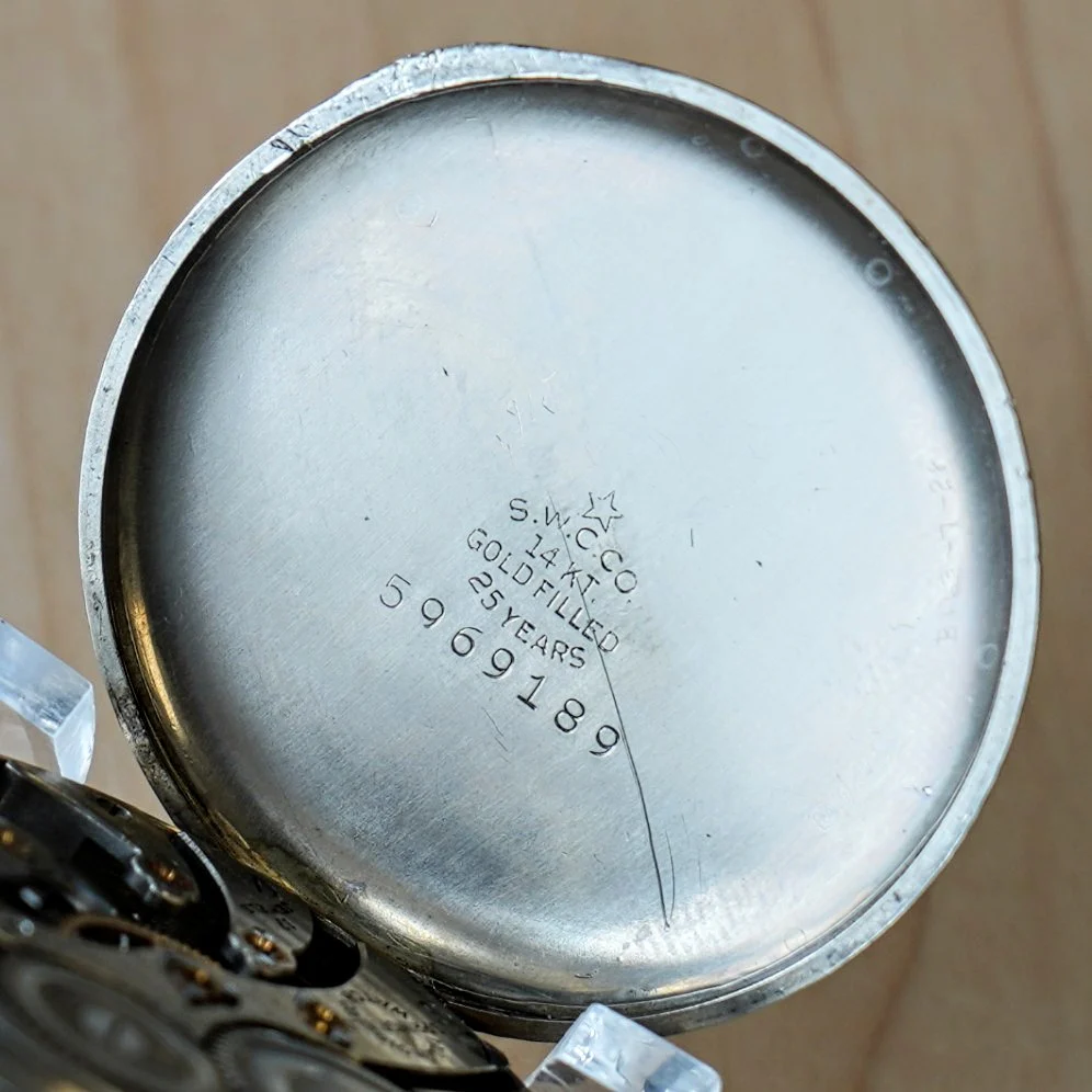 1926 ILLINOIS Pocket Watch Openface 12s 17 Jewels Grade 405 Adjusted 14K White Gold Filled - Image 12