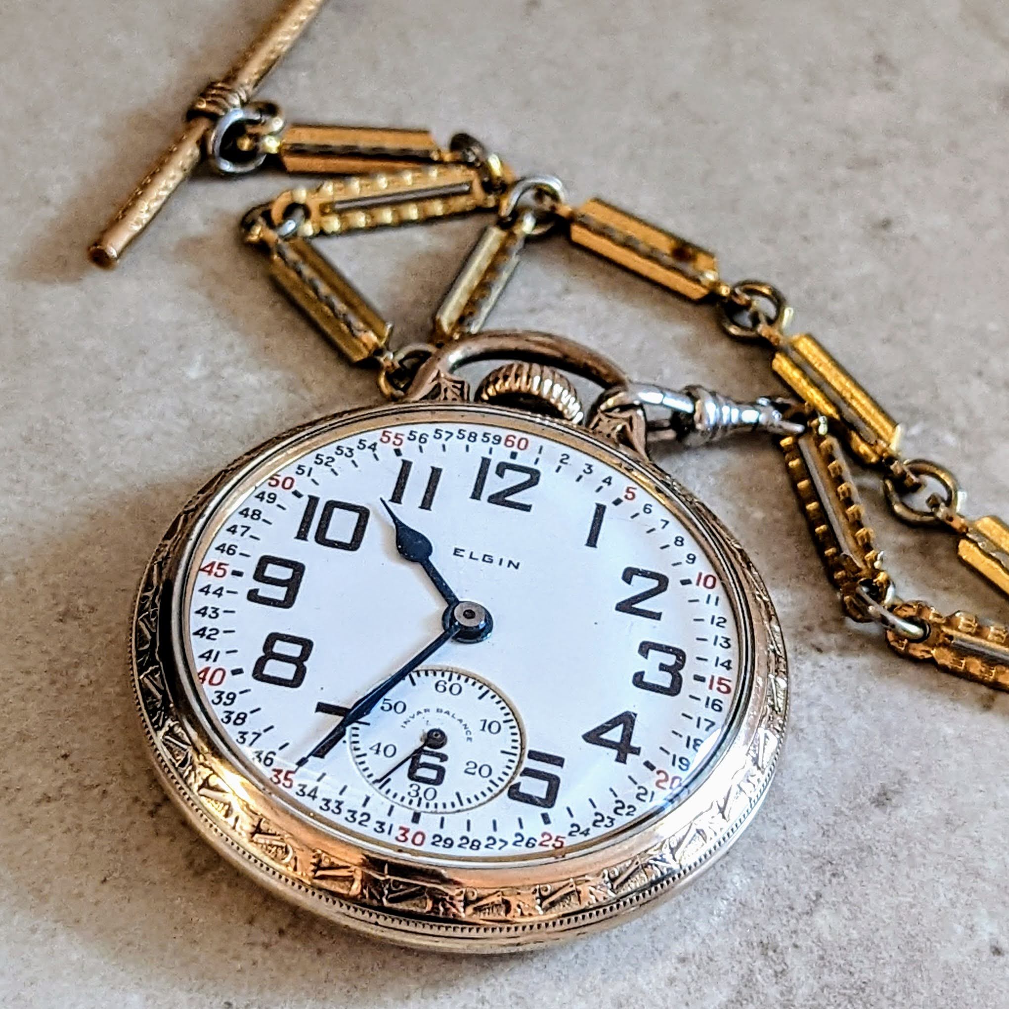 1927 ELGIN B. W. Raymond Railroad Pocket Watch Model 15 Grade 472 Movement 16S - Image 2