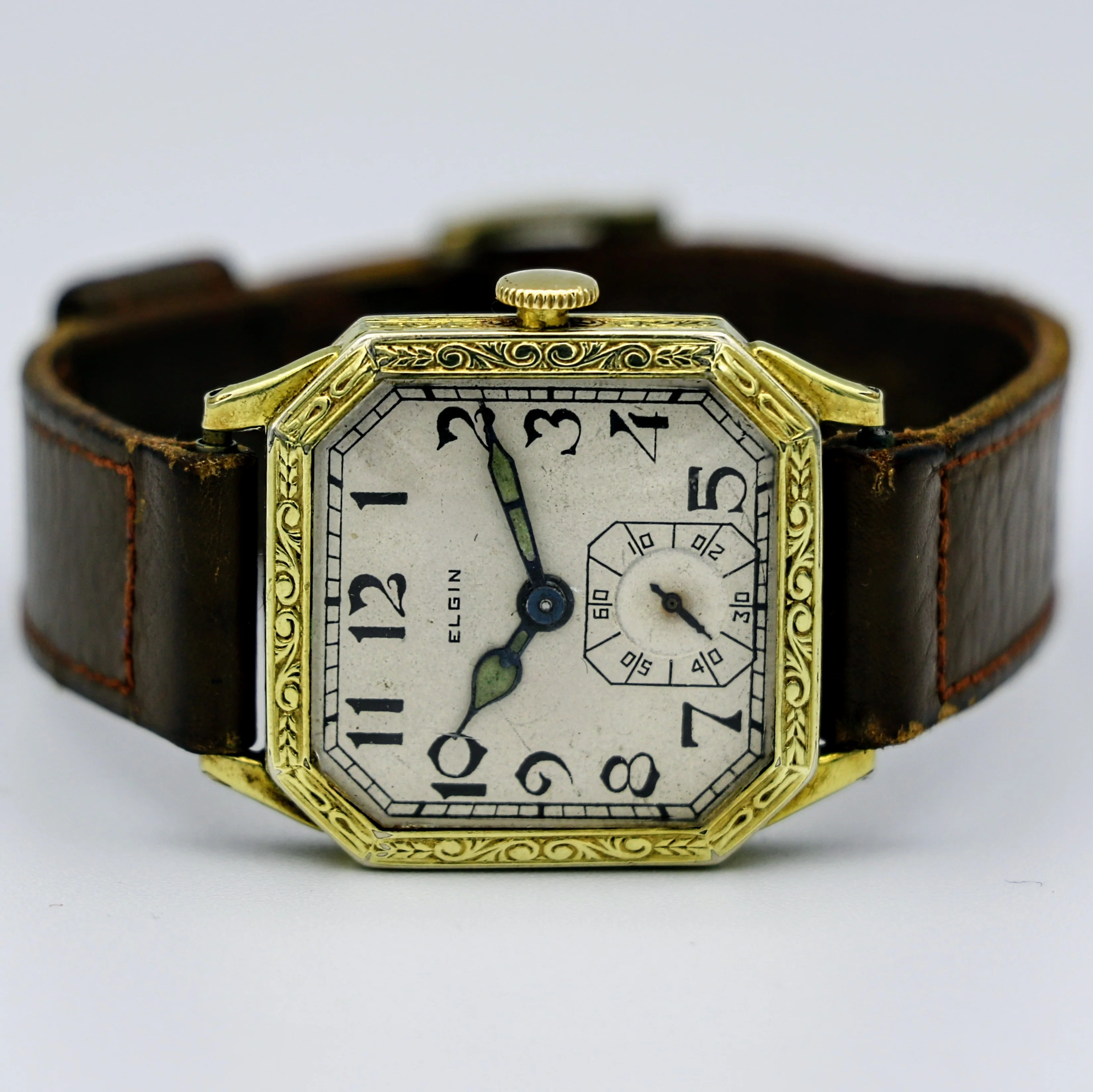 1927 ELGIN Watch Art Deco 7 Jewels Cal. Grade 430 Vintage Wristwatch - Image 10