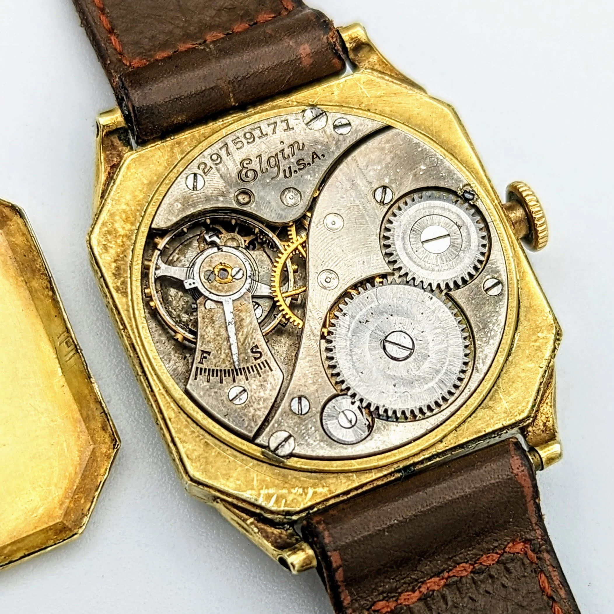 1927 ELGIN Watch Art Deco 7 Jewels Cal. Grade 430 Vintage Wristwatch - Image 12