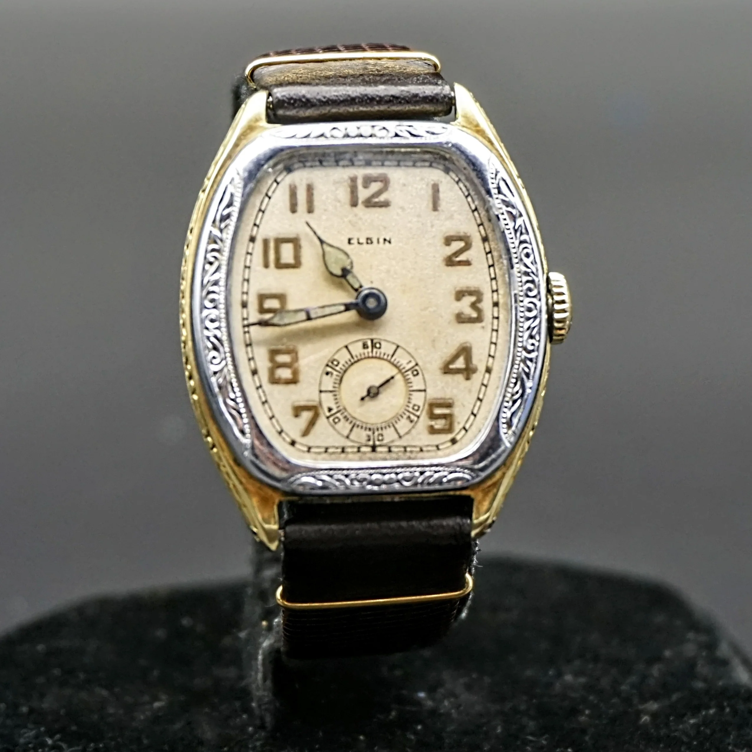 1928 ELGIN Legionnaire Series Art Deco Wristwatch Grade 485 Size 4/0s 7J USA Watch - Image 2