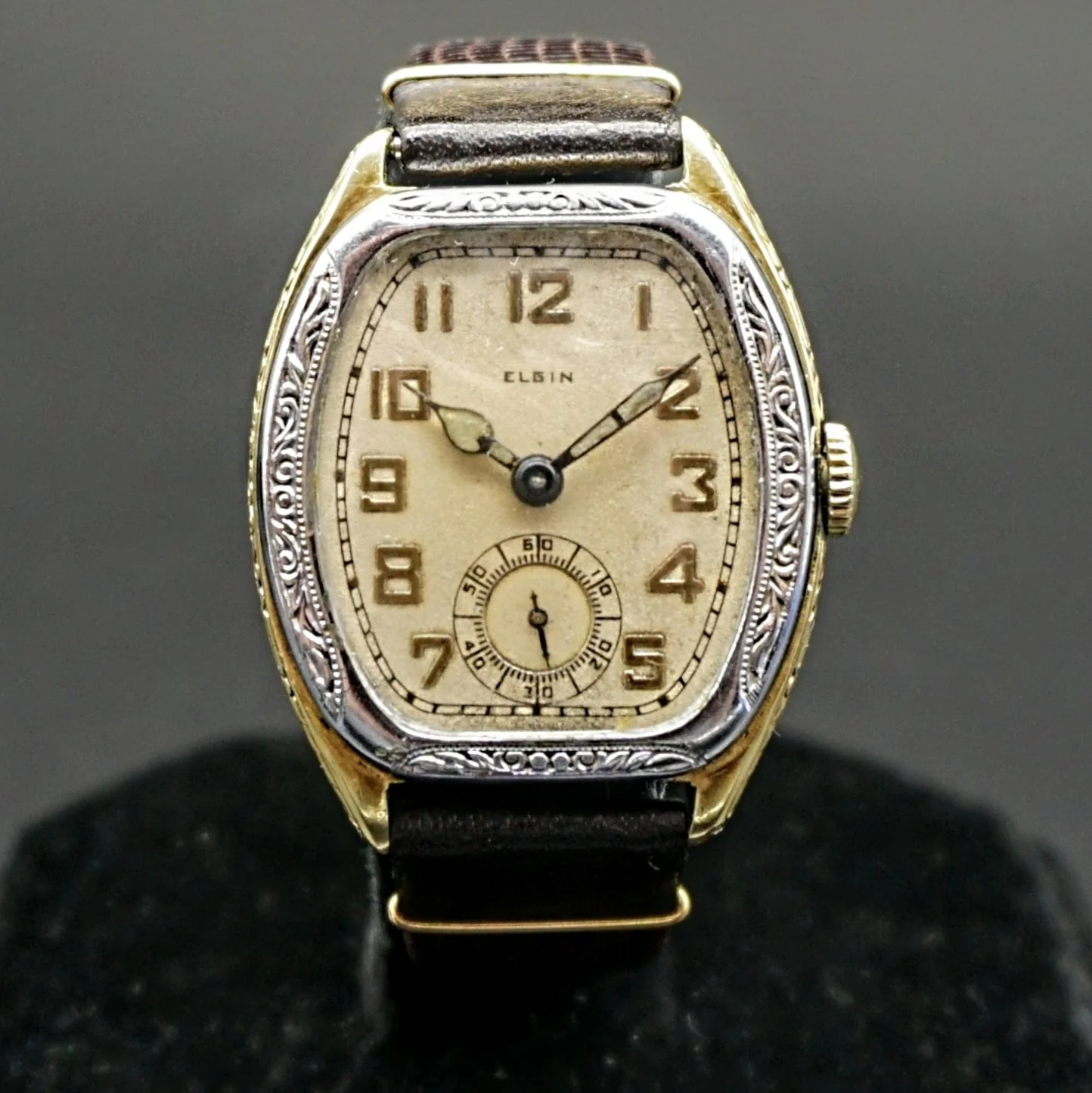 1928 ELGIN Legionnaire Series Art Deco Wristwatch Grade 485 Size 4/0s 7J USA Watch - Image 4