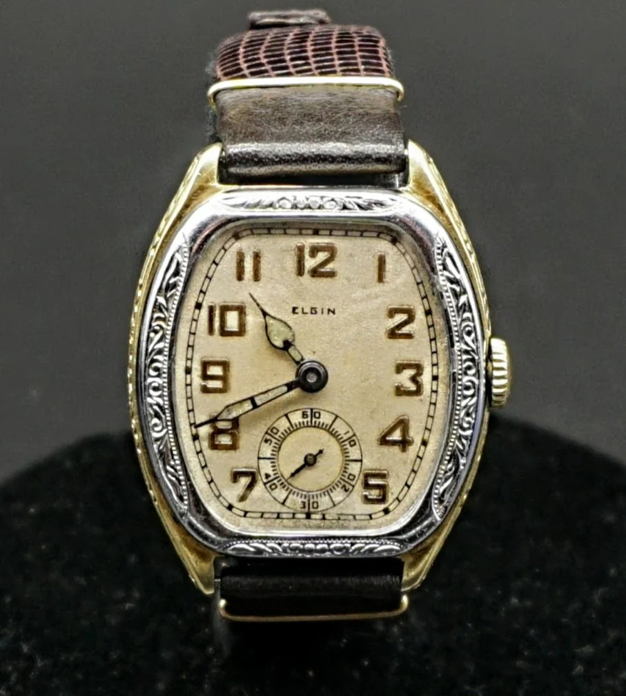 1928 ELGIN Legionnaire Series Art Deco Wristwatch Grade 485 Size 4/0s 7J USA Watch - Image 5