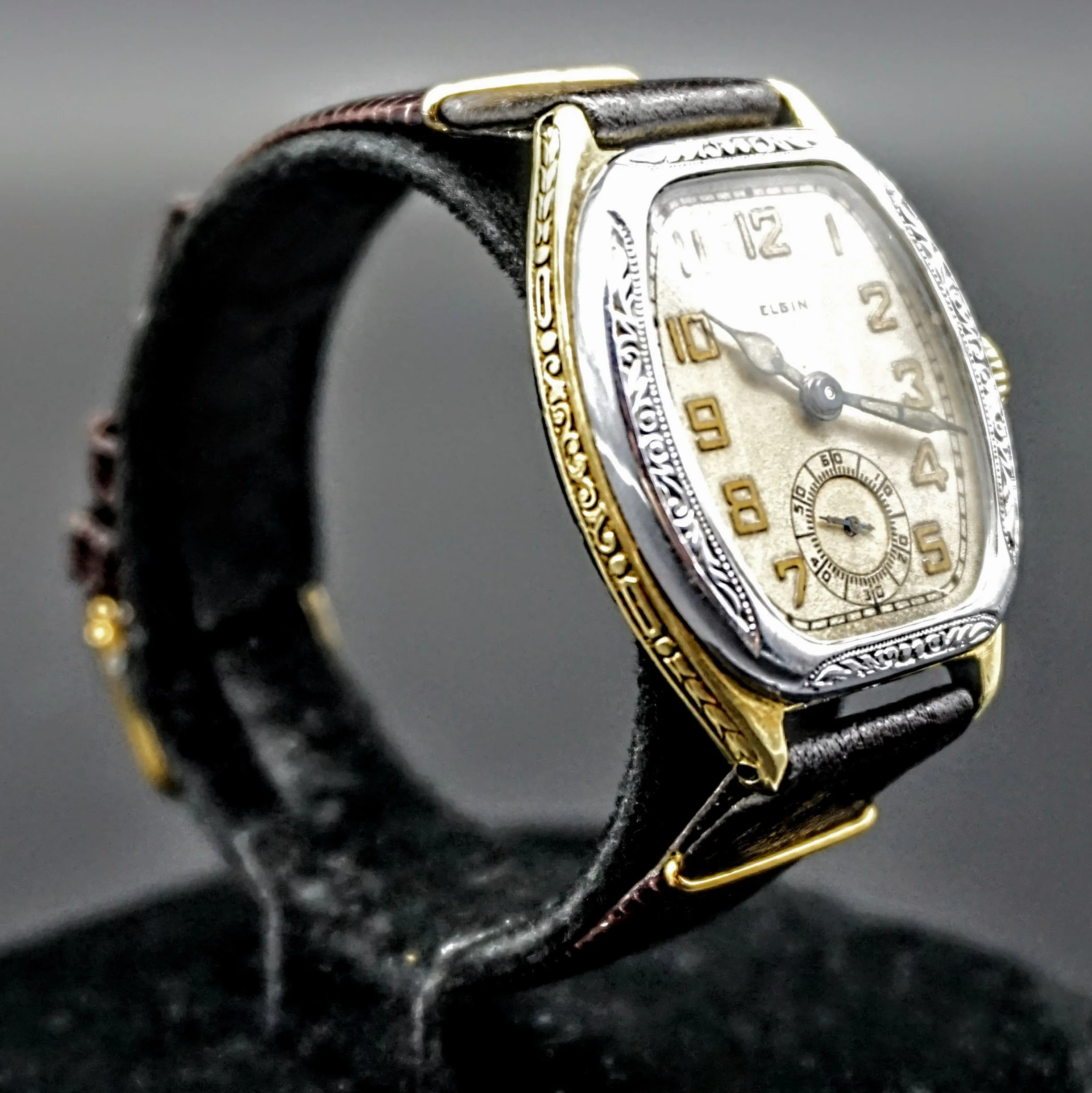 1928 ELGIN Legionnaire Series Art Deco Wristwatch Grade 485 Size 4/0s 7J USA Watch - Image 6