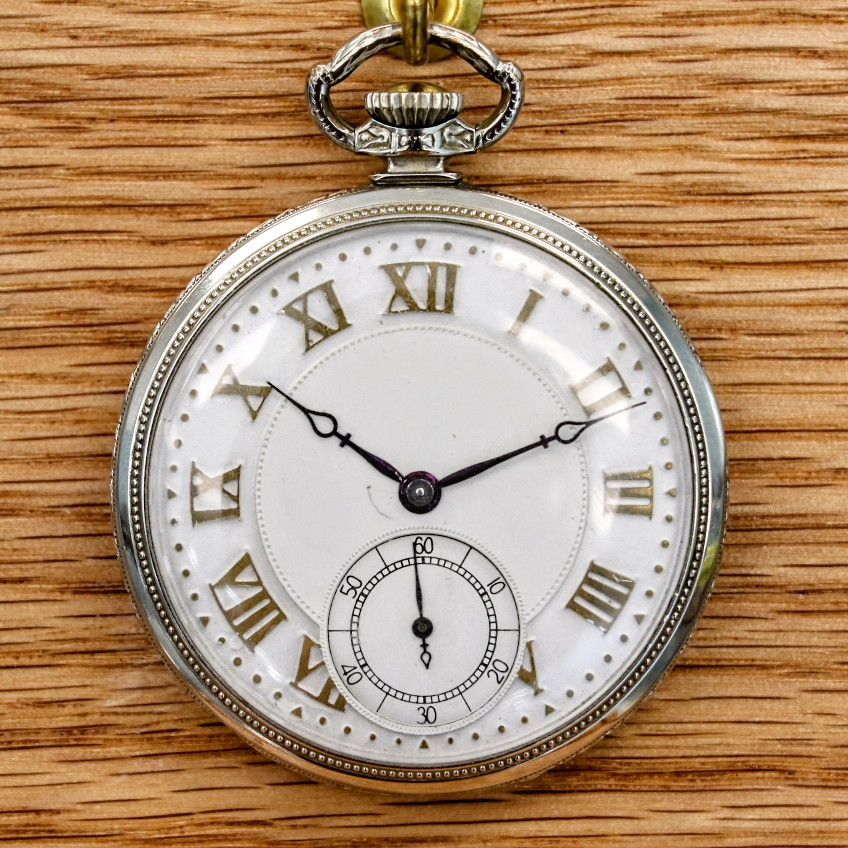 1928 HAMILTON Pocket Watch 17 Jewels Grade 912 U.S.A. Made 12s Engraved Case - Image 2