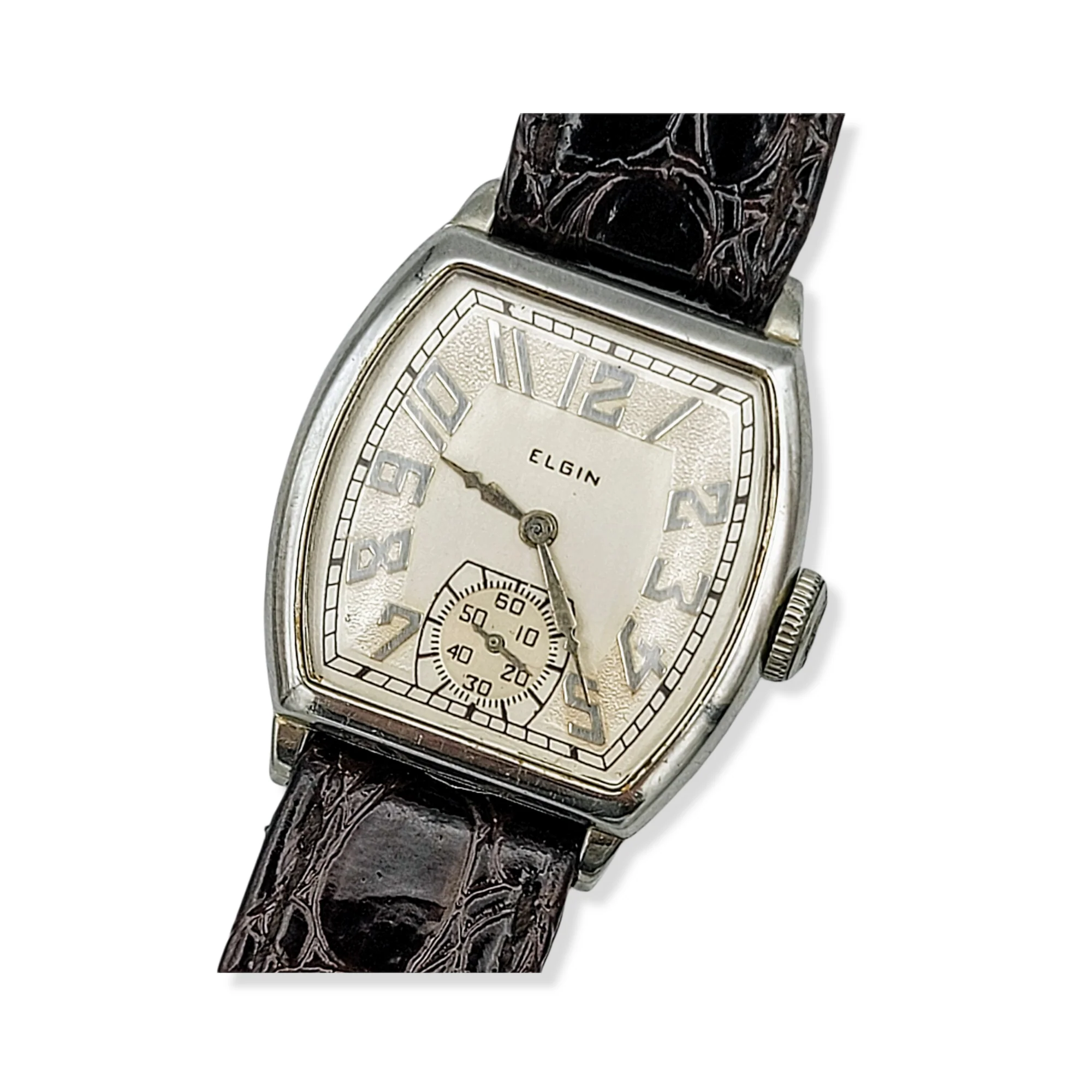 1930 ELGIN 14K White Gold Watch 15 Jewels Grade 428 - Image 19