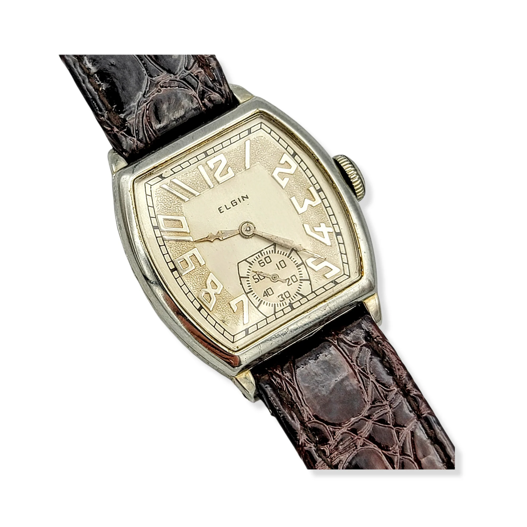 1930 ELGIN 14K White Gold Watch 15 Jewels Grade 428 - Image 20
