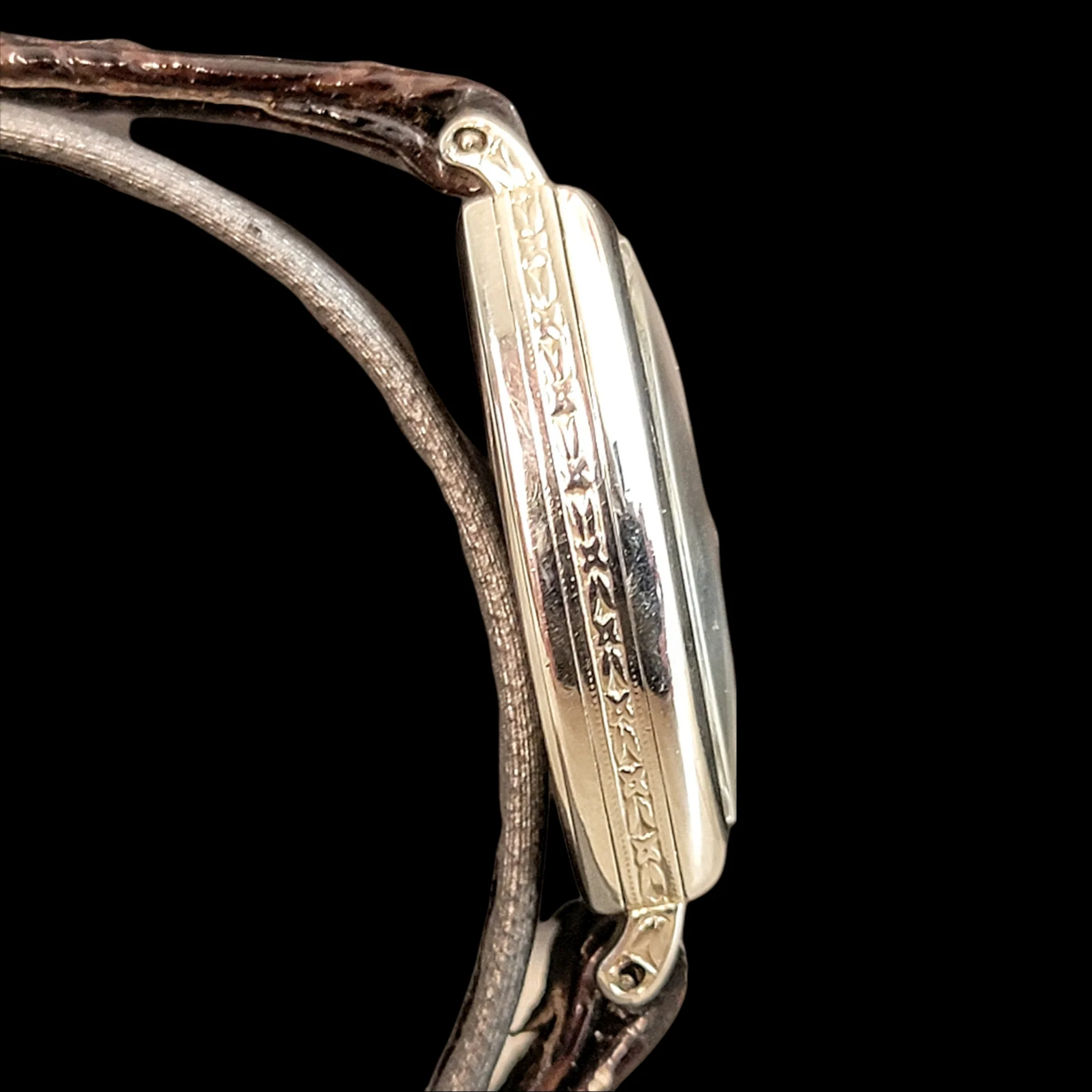 1930 ELGIN 14K White Gold Watch 15 Jewels Grade 428 - Image 5