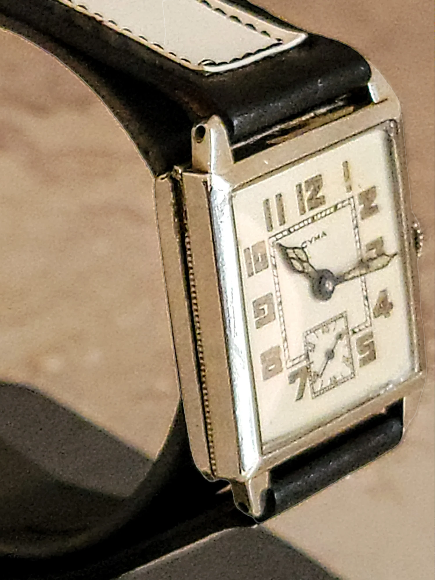 1930's CYMA Art Deco Wristwatch 15 Jewels Ref. 038 Swiss Made - Image 12