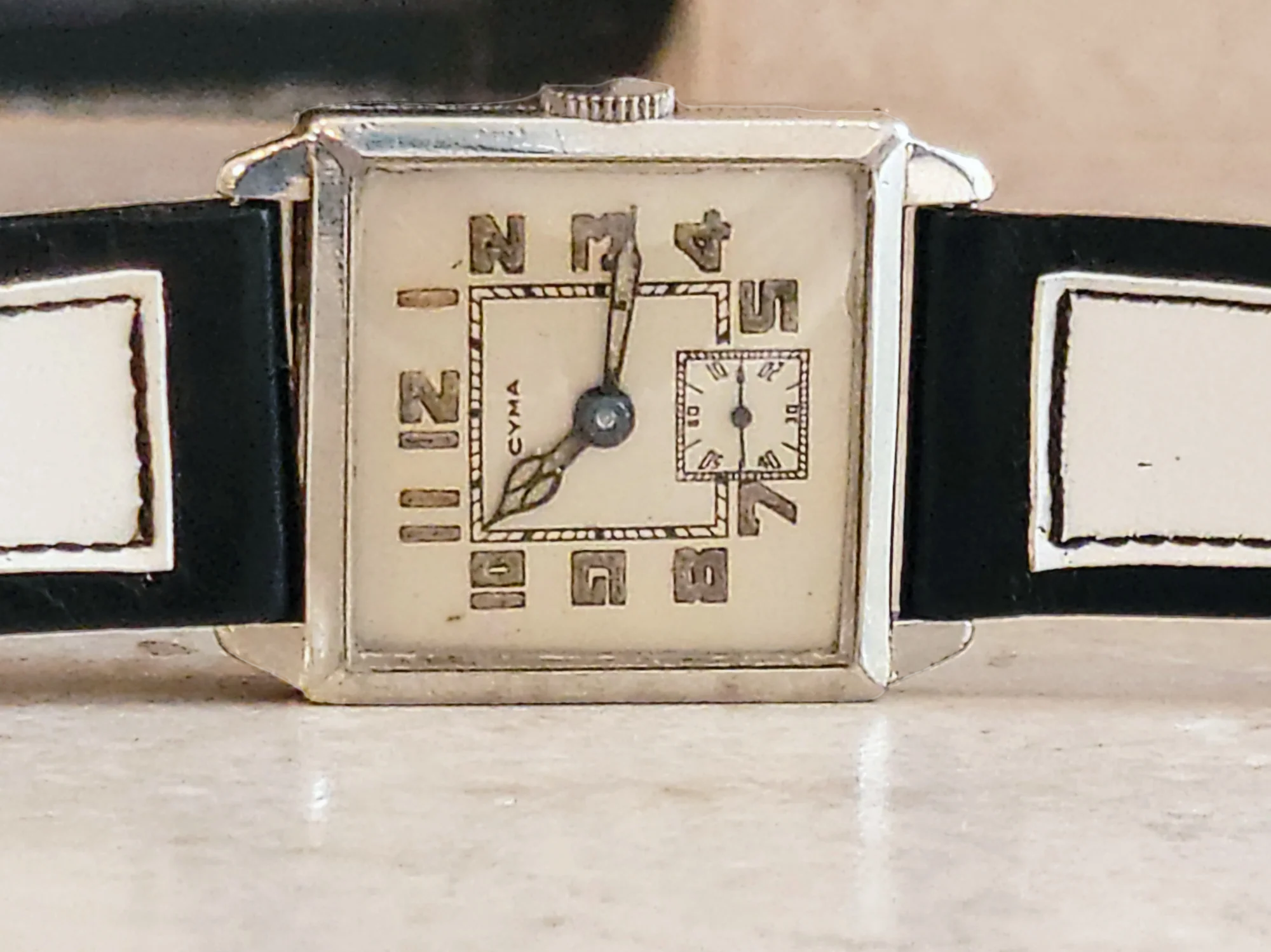 1930's CYMA Art Deco Wristwatch 15 Jewels Ref. 038 Swiss Made - Image 14