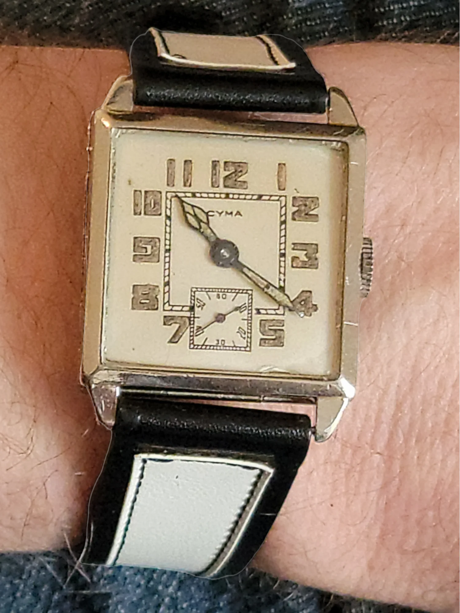 1930's CYMA Art Deco Wristwatch 15 Jewels Ref. 038 Swiss Made - Image 15