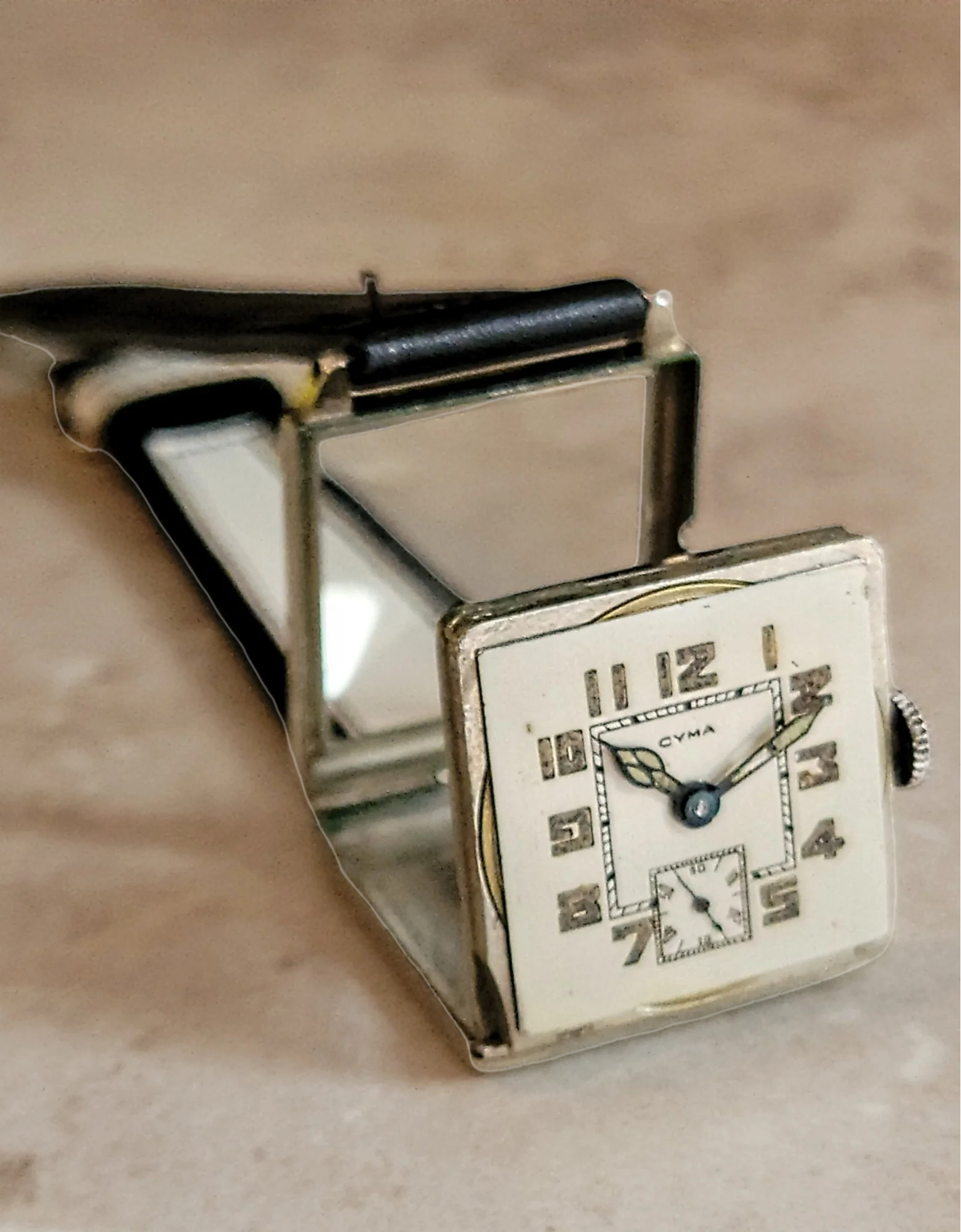 1930's CYMA Art Deco Wristwatch 15 Jewels Ref. 038 Swiss Made - Image 3