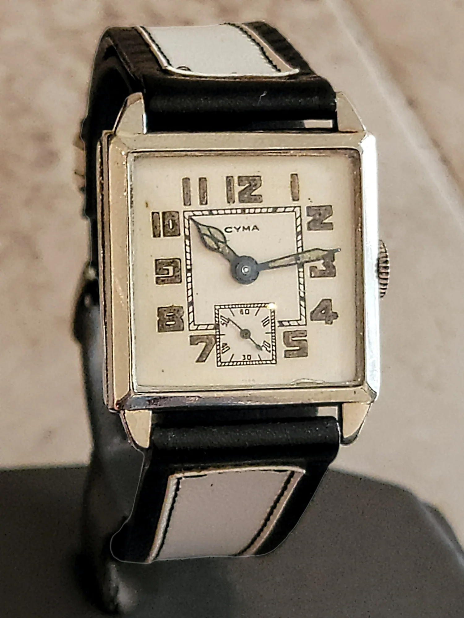 1930's CYMA Art Deco Wristwatch 15 Jewels Ref. 038 Swiss Made - Image 8