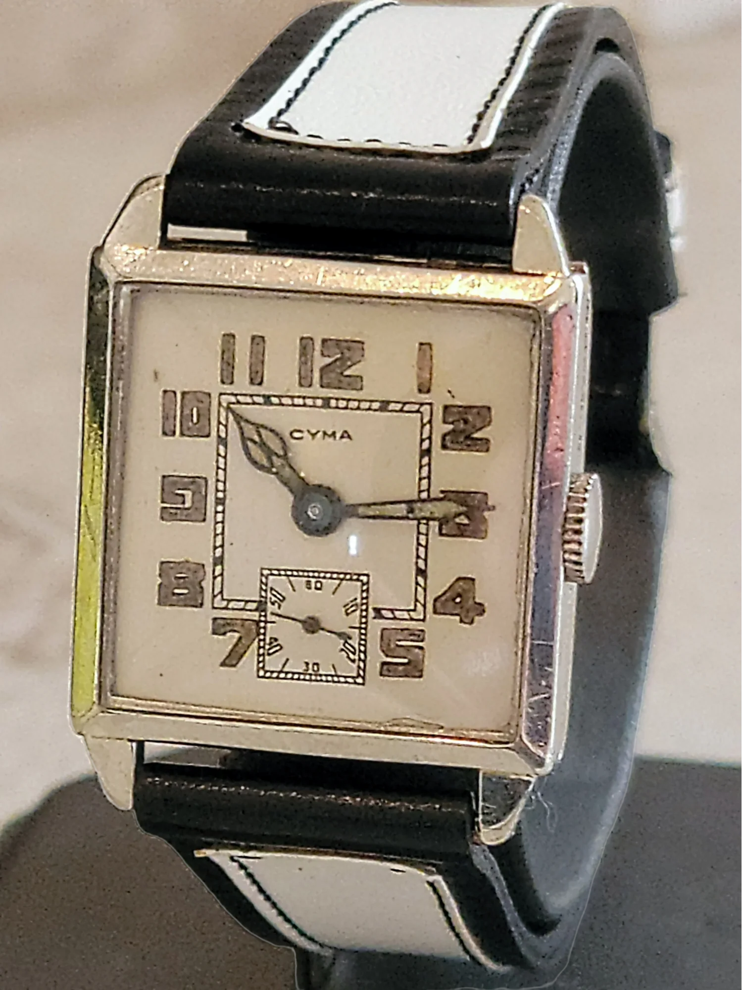 1930's CYMA Art Deco Wristwatch 15 Jewels Ref. 038 Swiss Made - Image 9