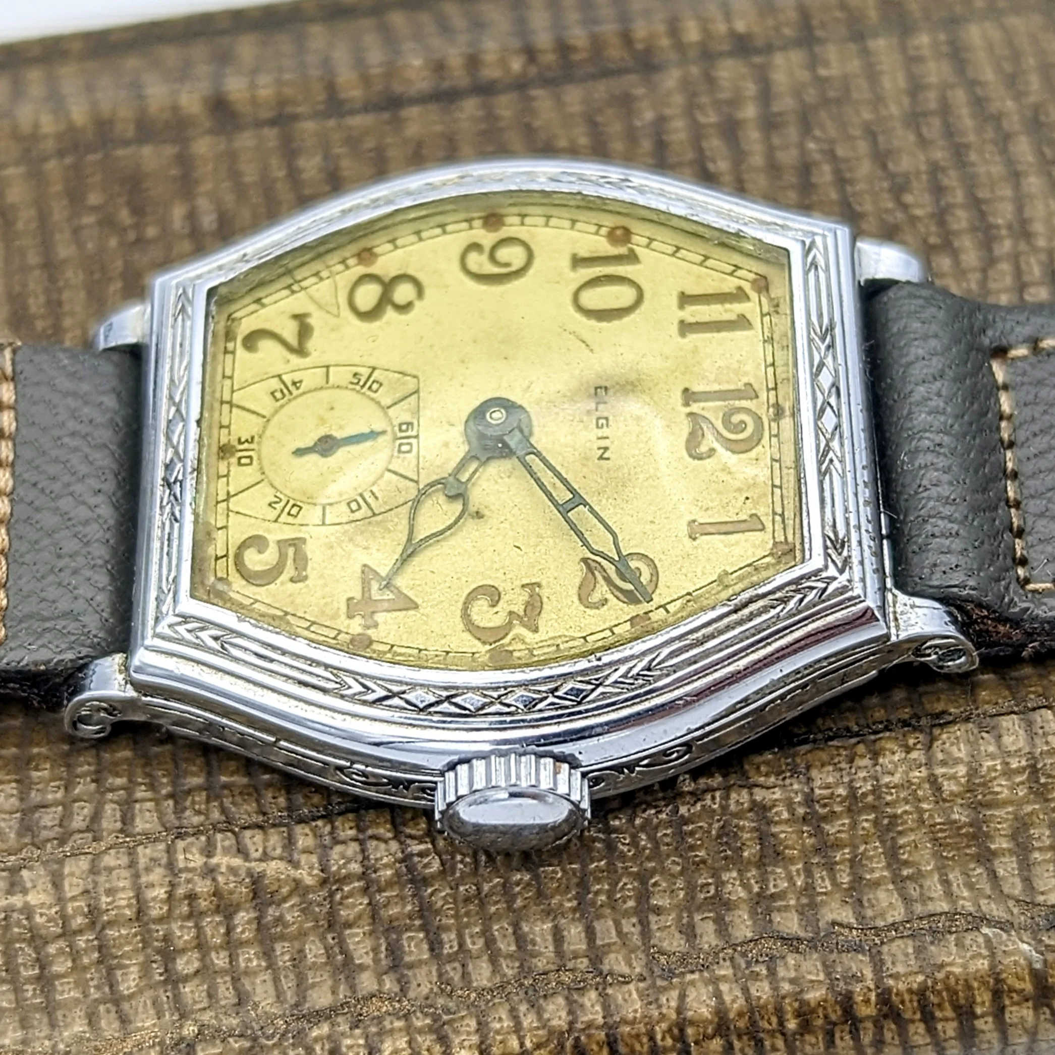 1931 ELGIN Legionnaire Art Deco Watch Grade 485 USA Made Wristwatch - In BOX! - Image 7