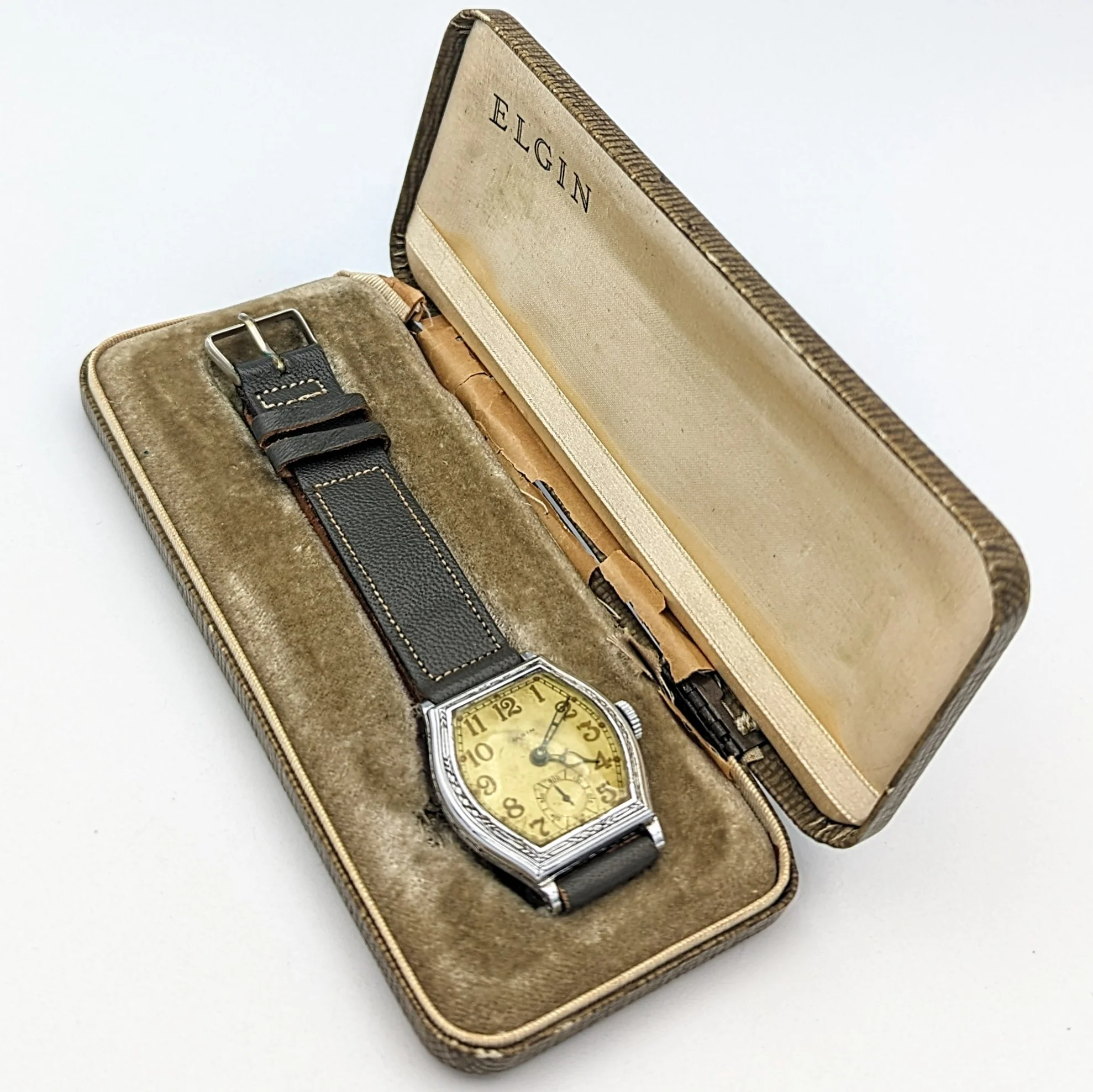 1931 ELGIN Legionnaire Art Deco Watch Grade 485 USA Made Wristwatch - In BOX! - Image 8
