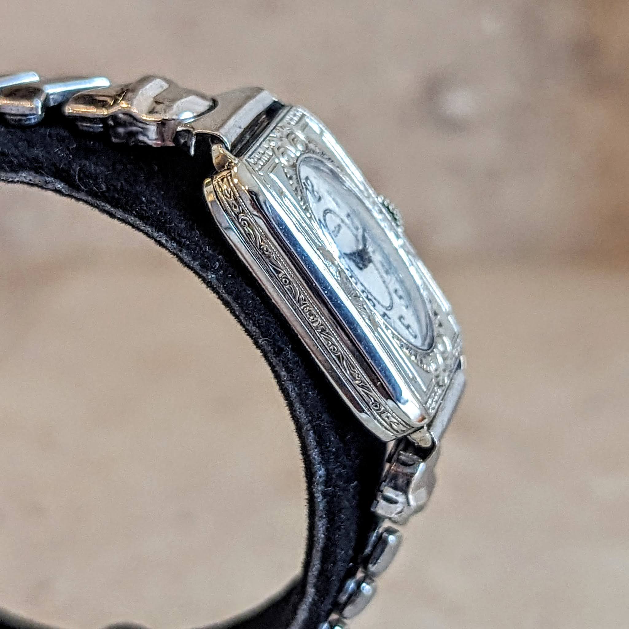 1933 ELGIN Art Deco Ladies Watch 15 Jewels Grade 484 U.S.A. Made Wristwatch - Image 6