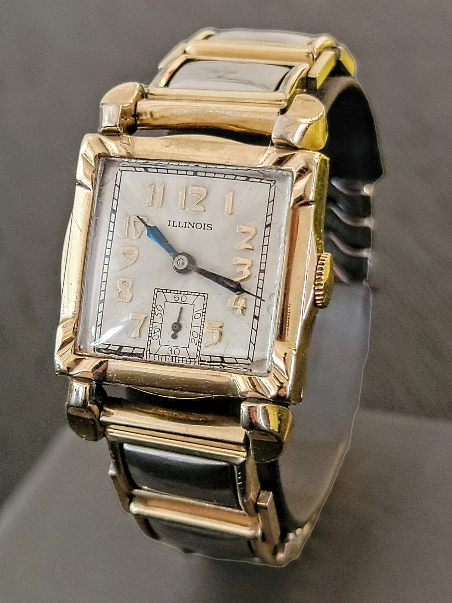 1934 ILLINOIS Square Case Watch 17 Jewels Cal. 607A U.S.A. - Image 17