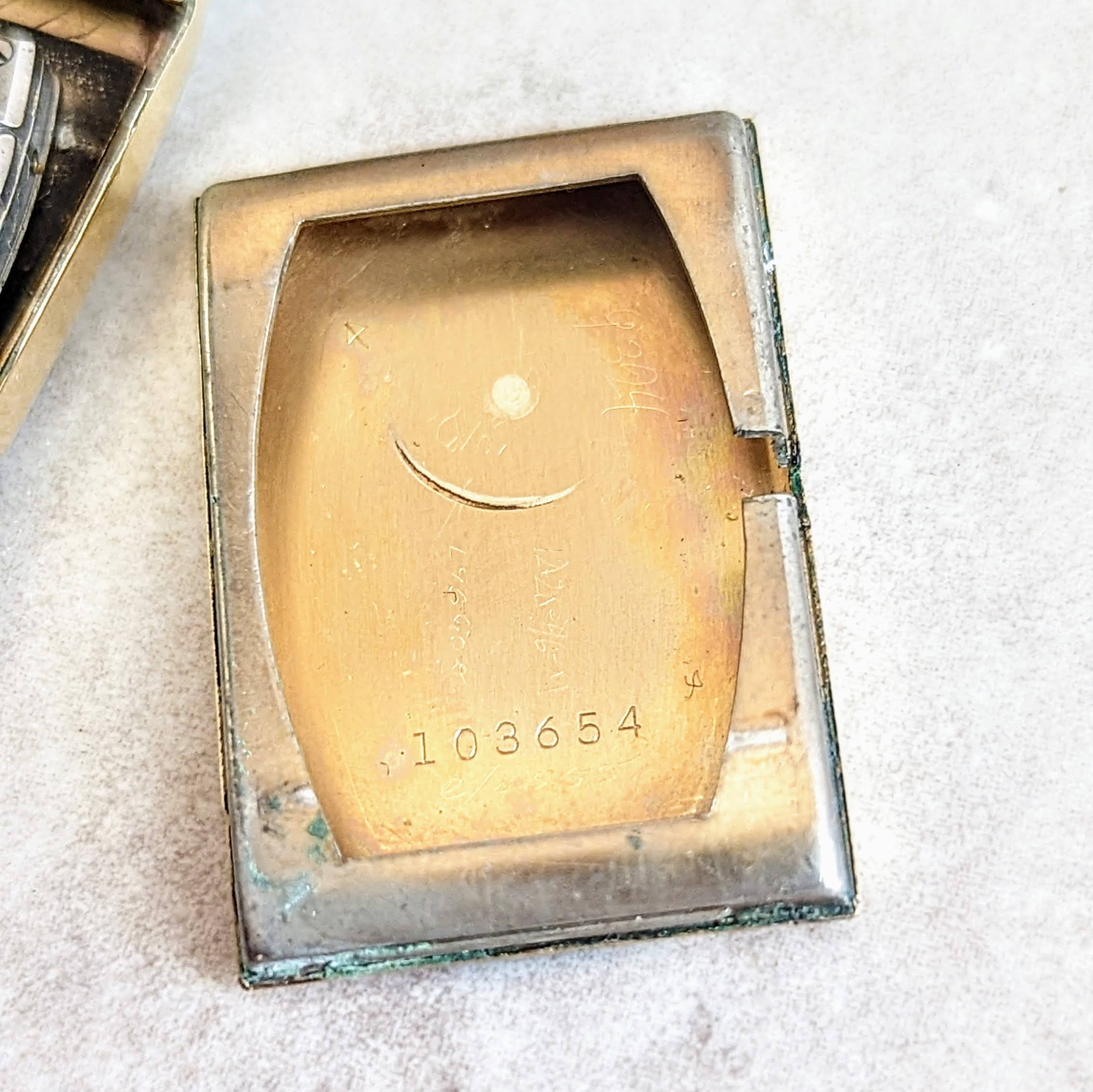 1934 OMEGA Jumbo Tank Watch Cal. T 17 14K Gold Filled Wristwatch - Image 12