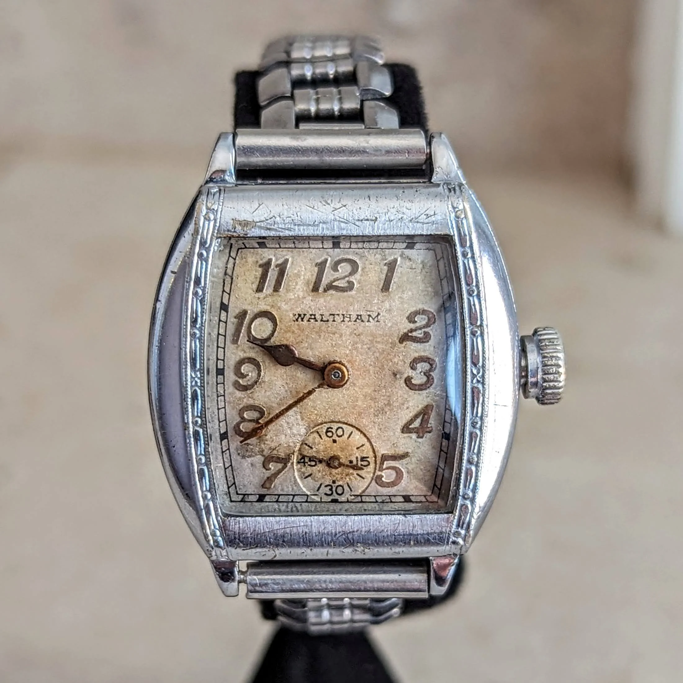 1935 Art Deco WALTHAM Wristwatch 15 Jewels Vintage U.S.A. Made Watch - Image 10