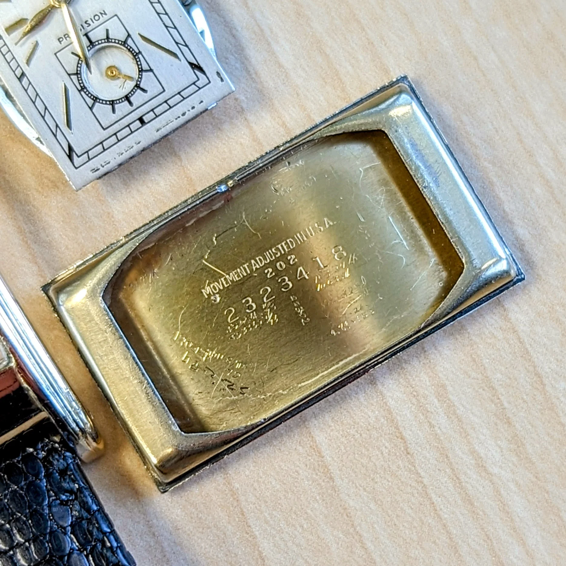 1935 GRUEN Curvex Precision Wristwatch 17 Jewels Cal. 311 Swiss Watch 14K GF - Image 12