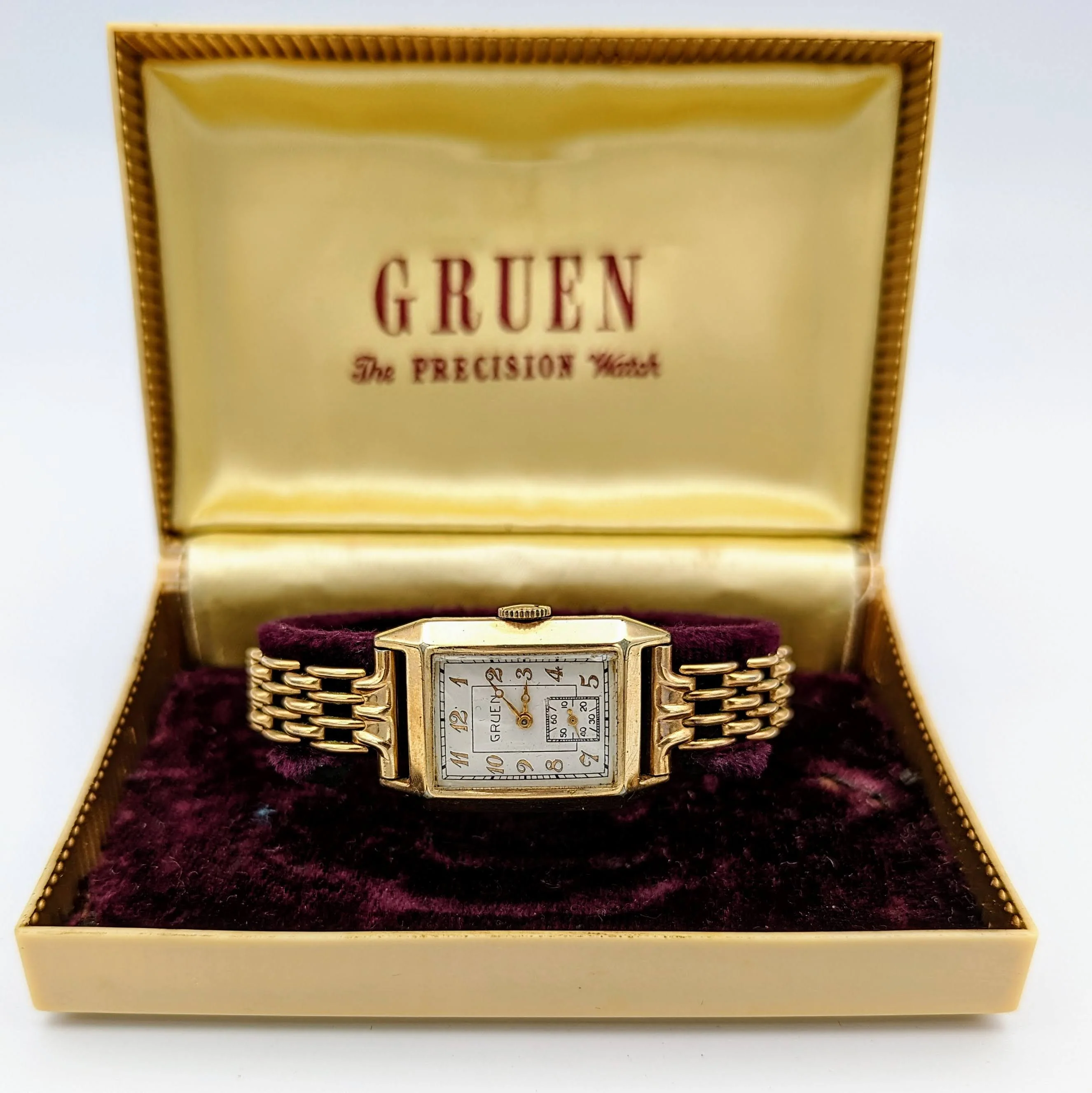 1937 GRUEN 17J Watch Cal. 400 Conoruma Precision Vintage Swiss Wristwatch - In BOX! - Image 2