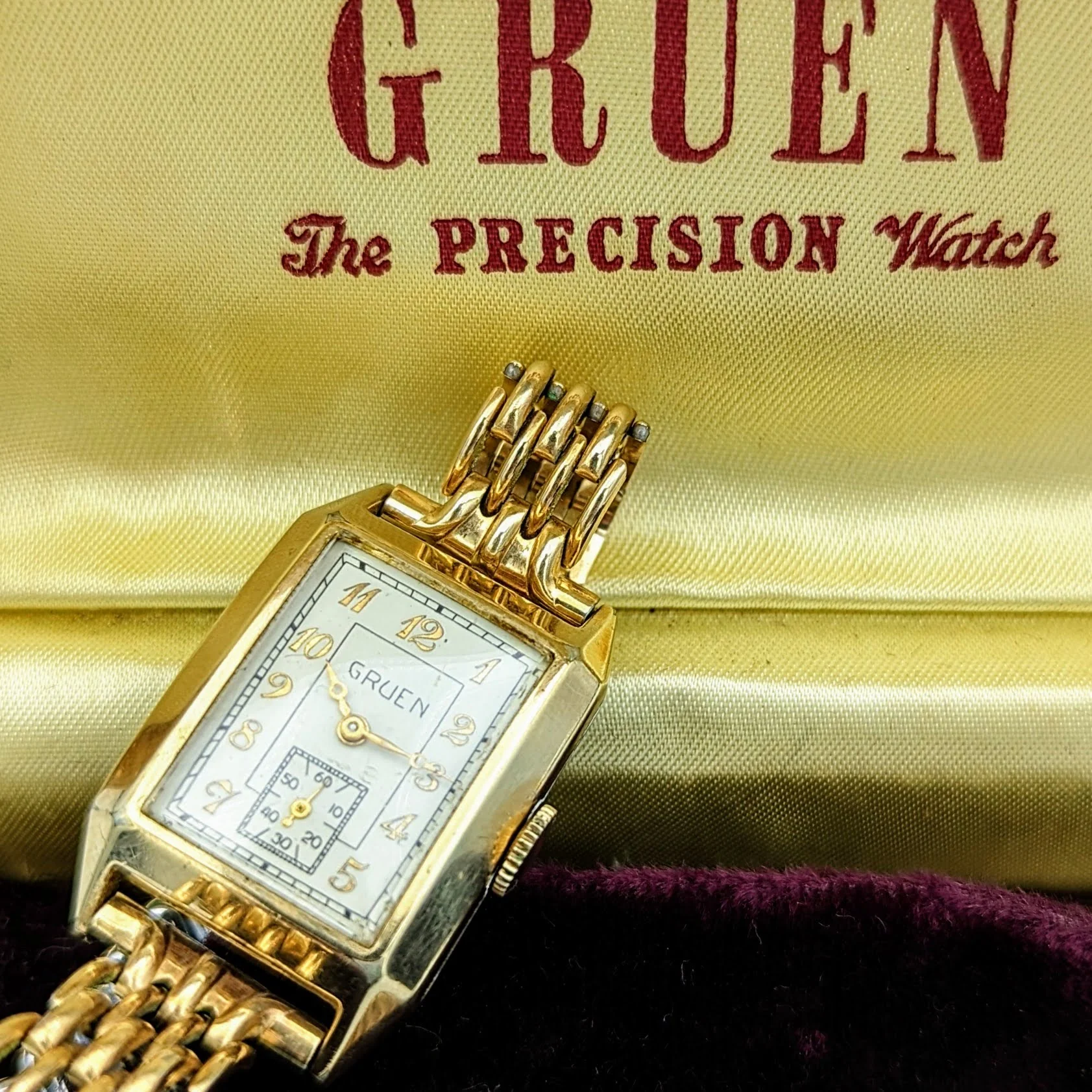 1937 GRUEN 17J Watch Cal. 400 Conoruma Precision Vintage Swiss Wristwatch - In BOX! - Image 3