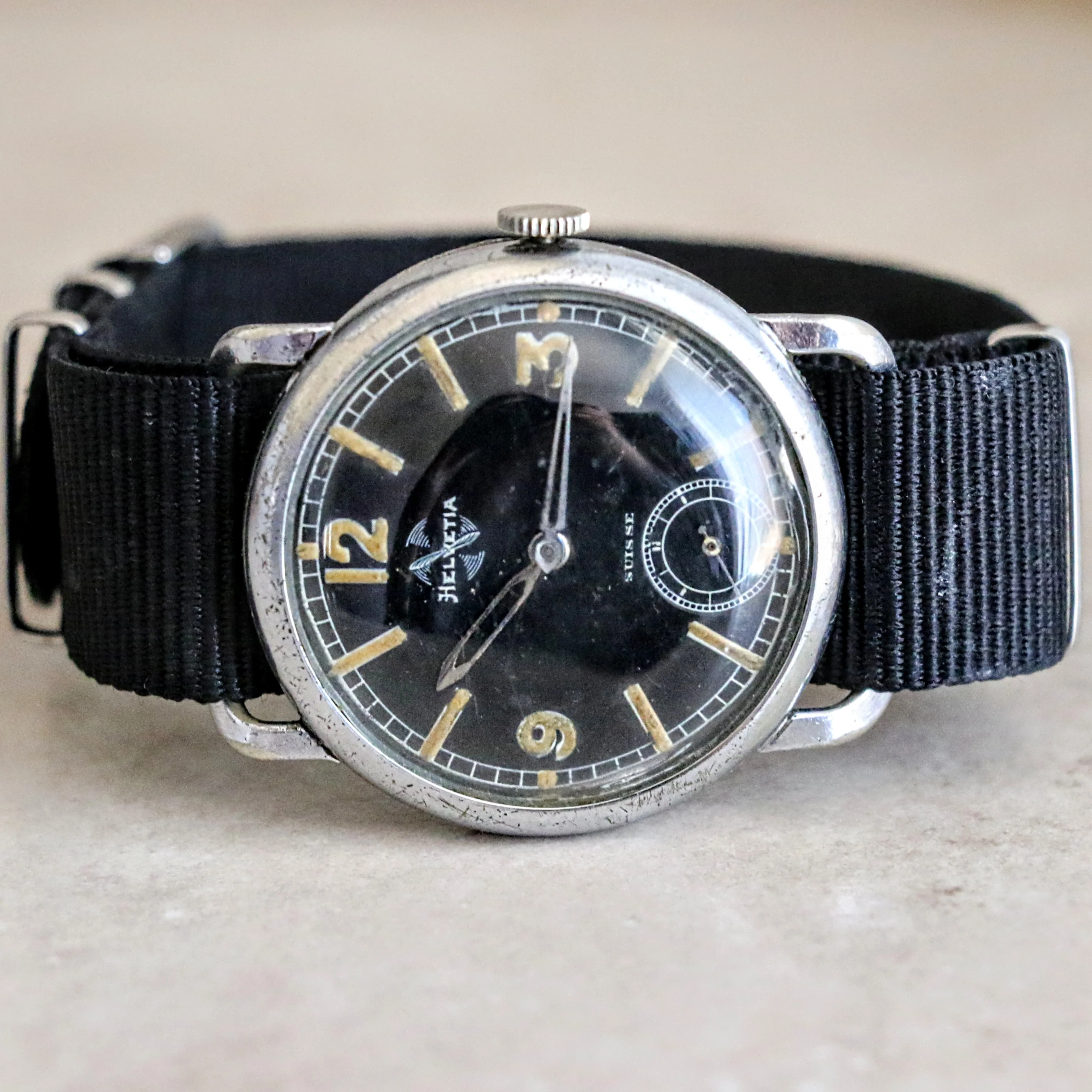 1939 HELVETIA Flieger Jumbo Watch WWII Pilot Vintage Wristwatch Cal. 51S 3 ADJTS - Image 11