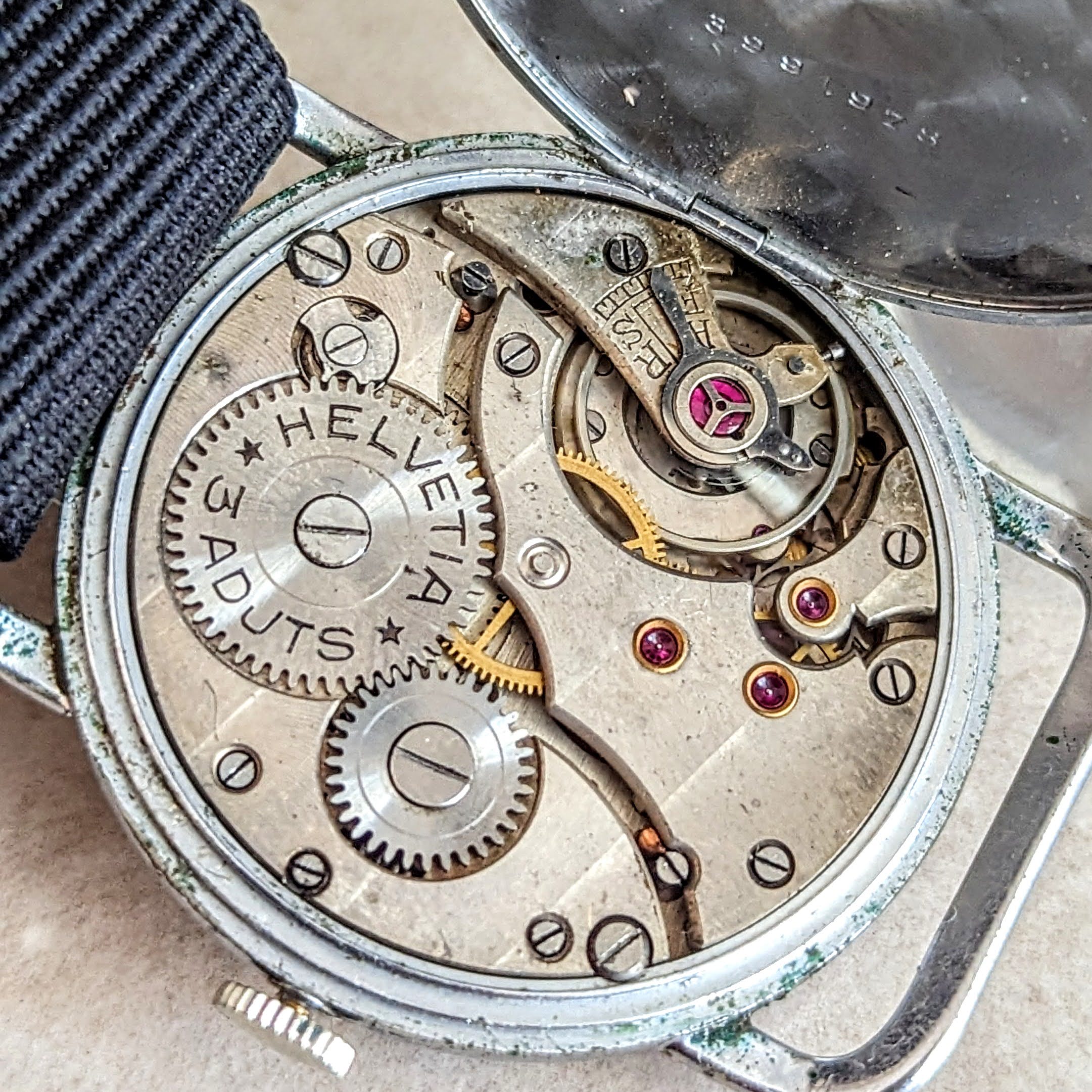 1939 HELVETIA Flieger Jumbo Watch WWII Pilot Vintage Wristwatch Cal. 51S 3 ADJTS - Image 16