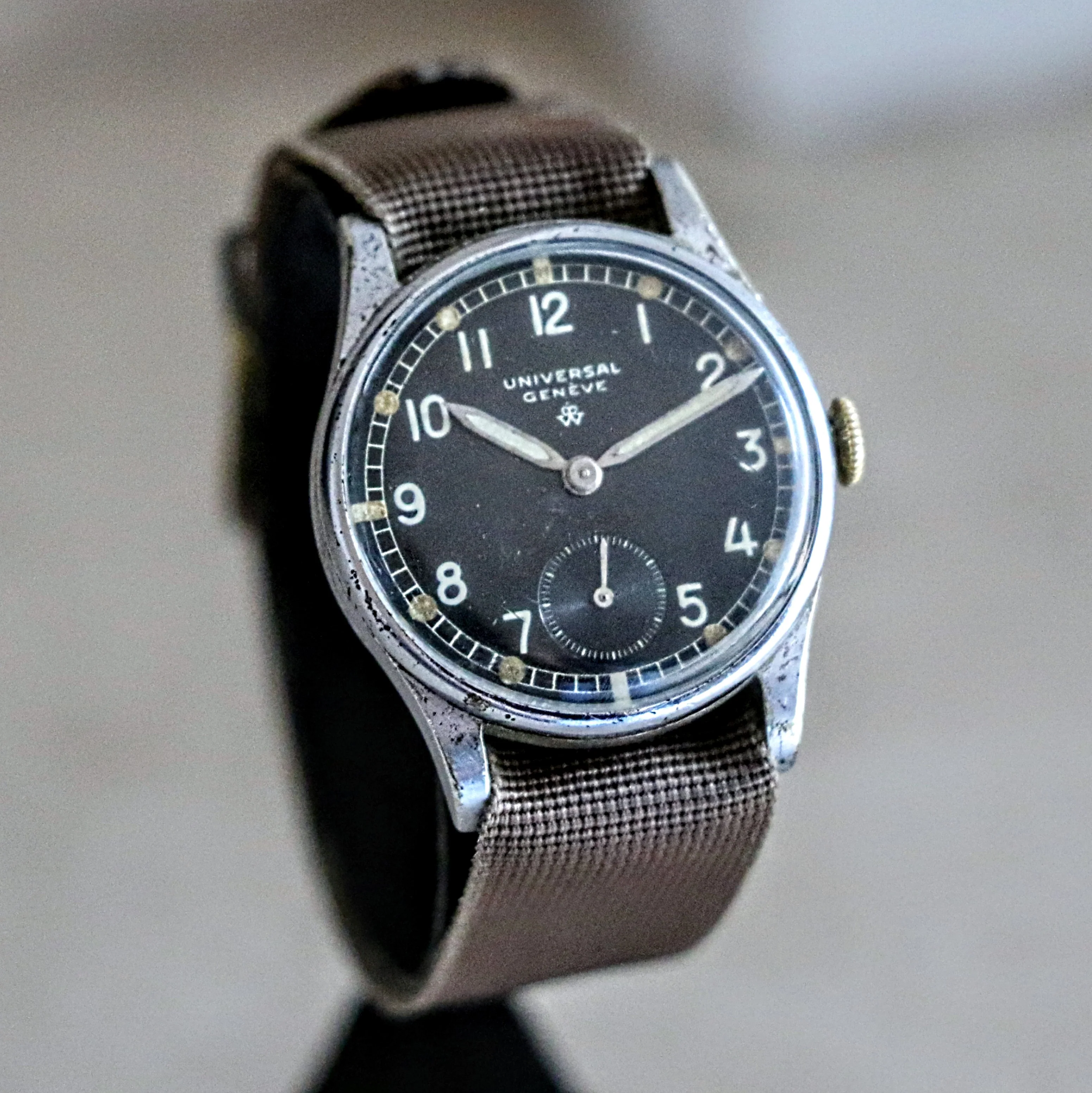 1939 UNIVERSAL GENEVE Royal Dutch Army WWII Wristwatch Military Issue 31250 Watch - Image 5
