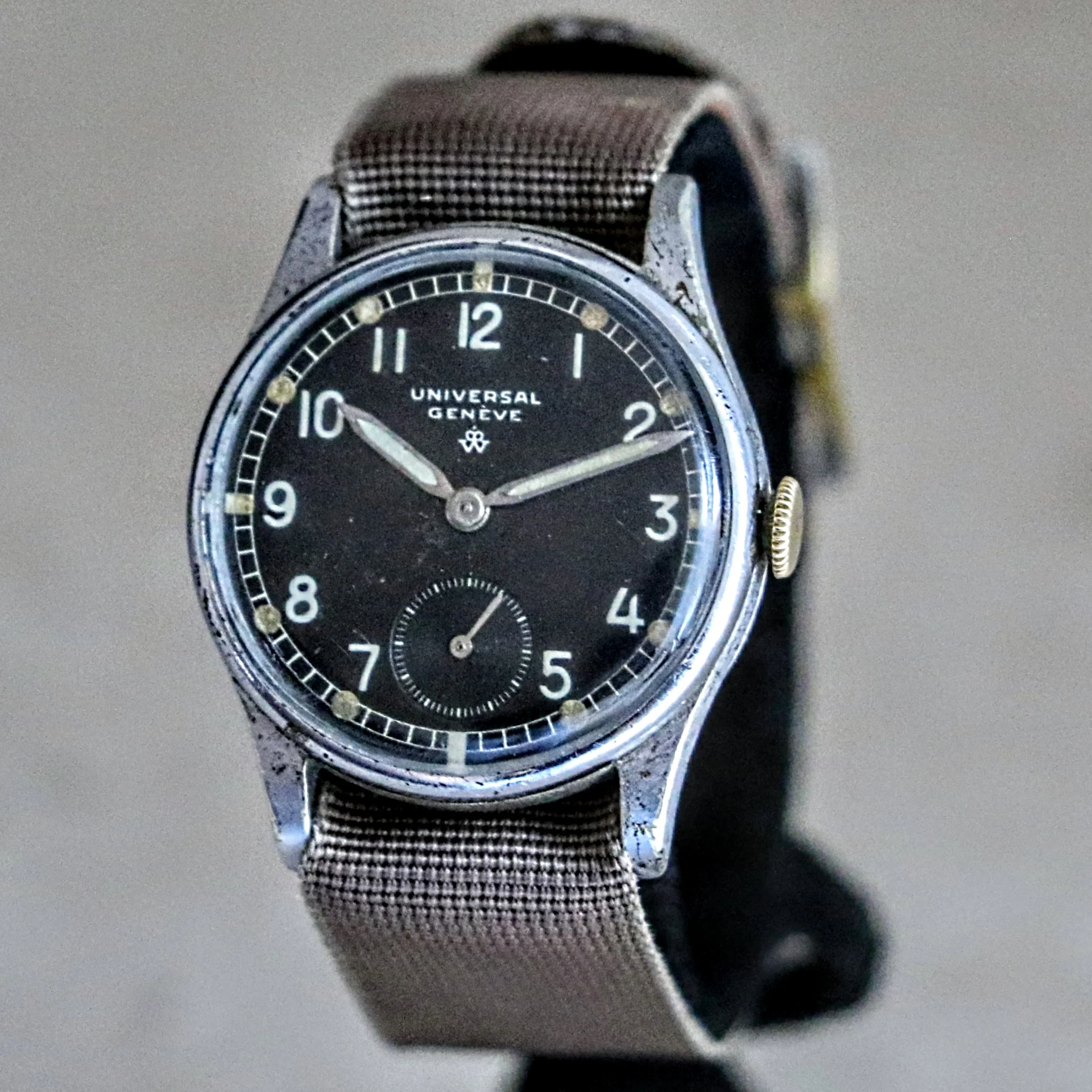 1939 UNIVERSAL GENEVE Royal Dutch Army WWII Wristwatch Military Issue 31250 Watch - Image 6