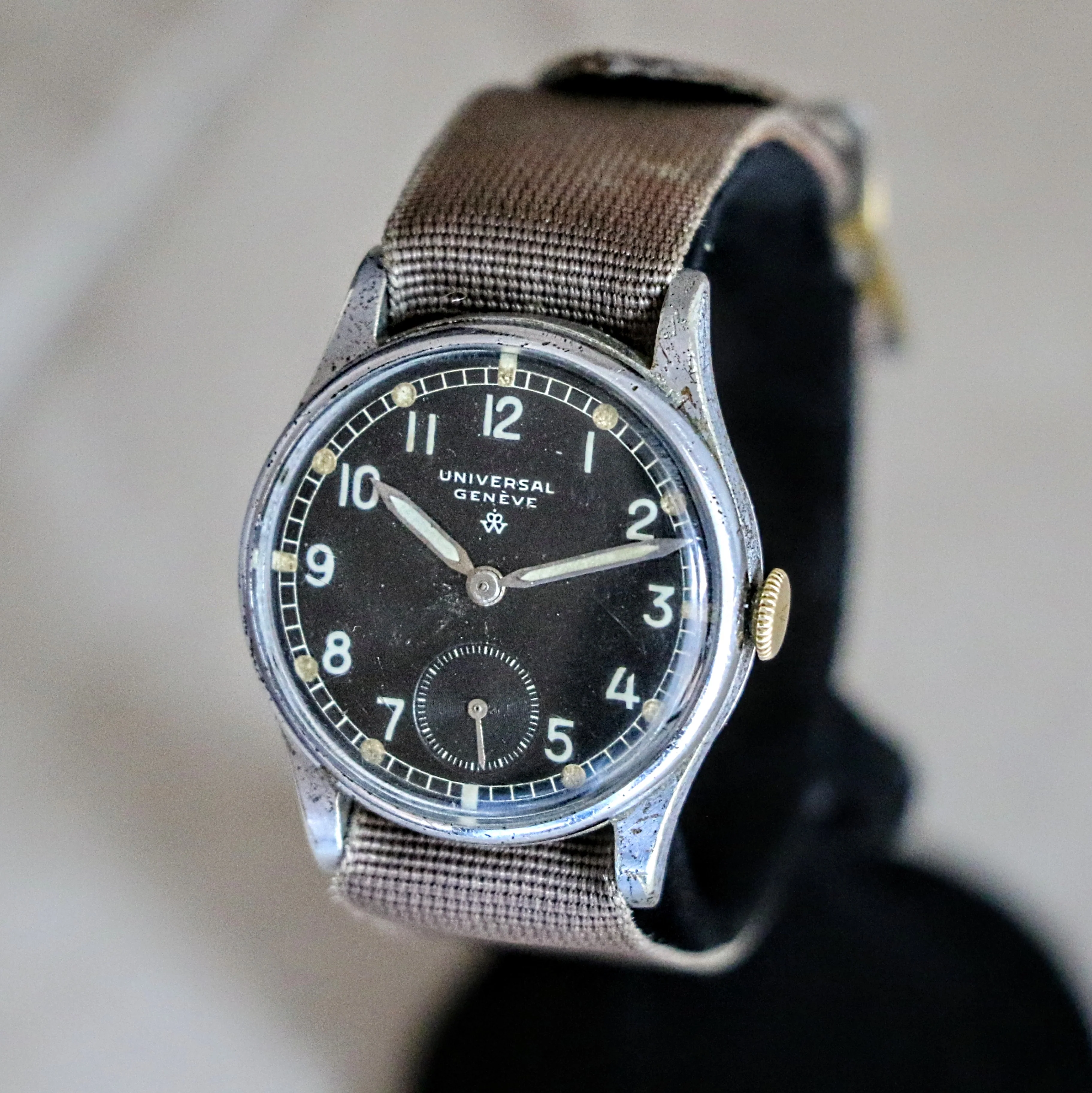 1939 UNIVERSAL GENEVE Royal Dutch Army WWII Wristwatch Military Issue 31250 Watch - Image 8