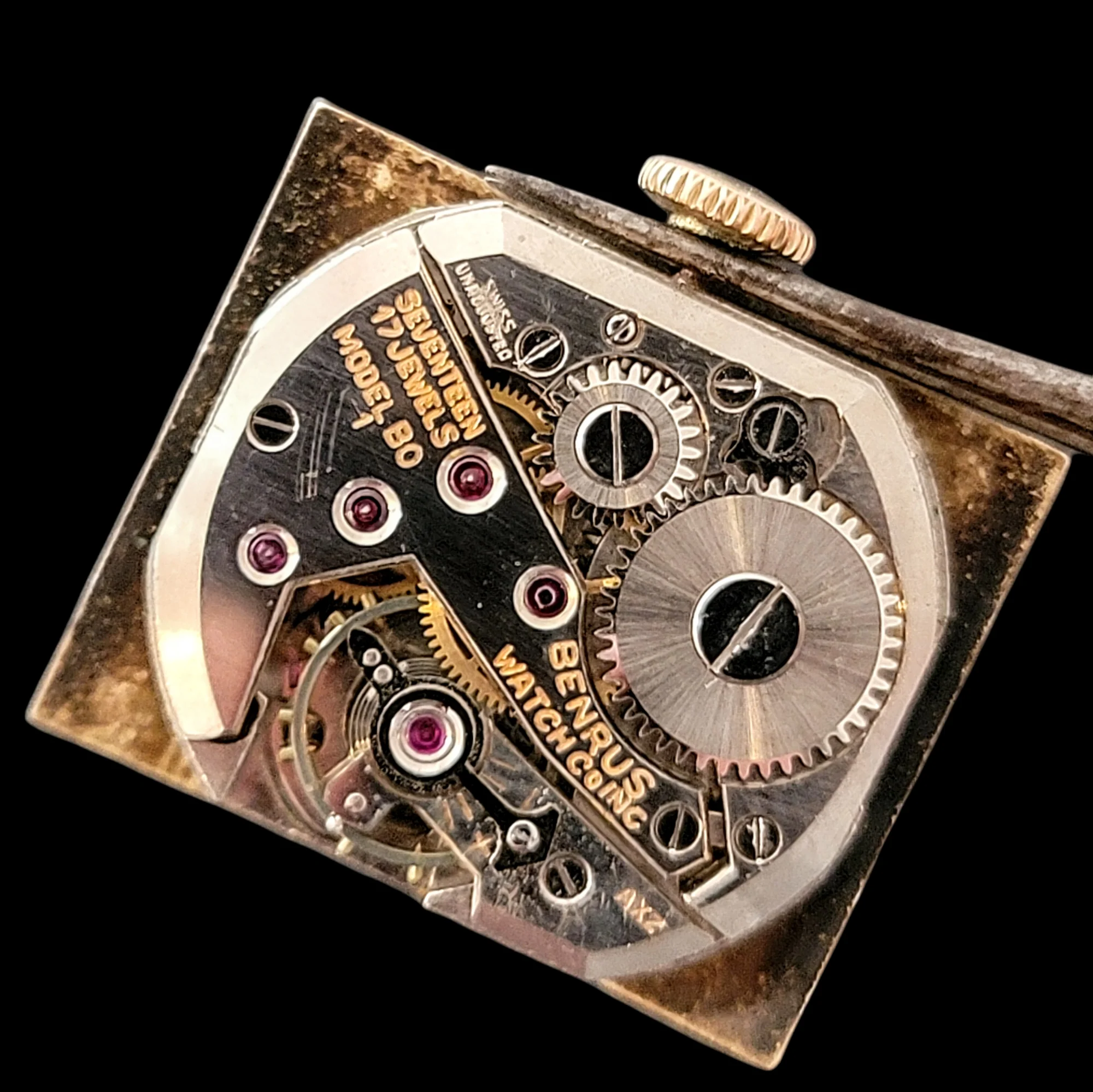 1940's BENRUS Wristwatch Model BO 1 Cal. ETA 1220 - Image 14