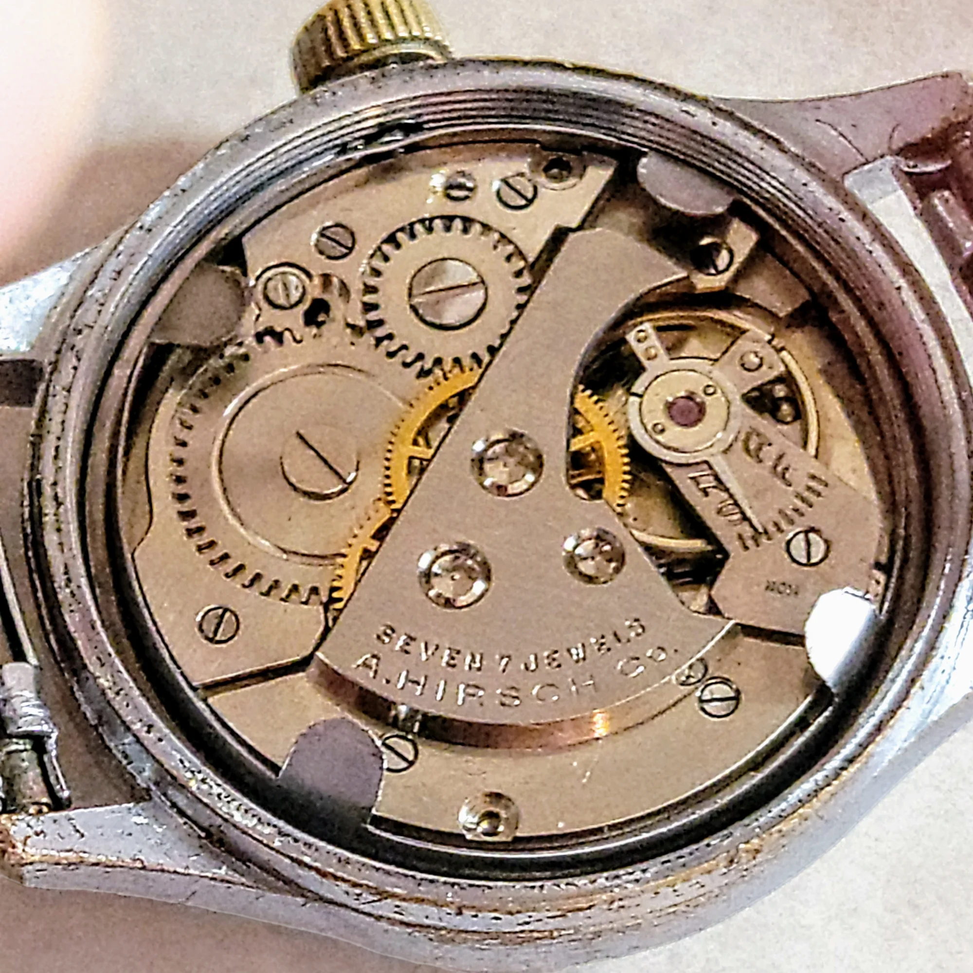 1940's HIRCO Service Watch 17 Jewels By A. Hirsch Co. - Image 19