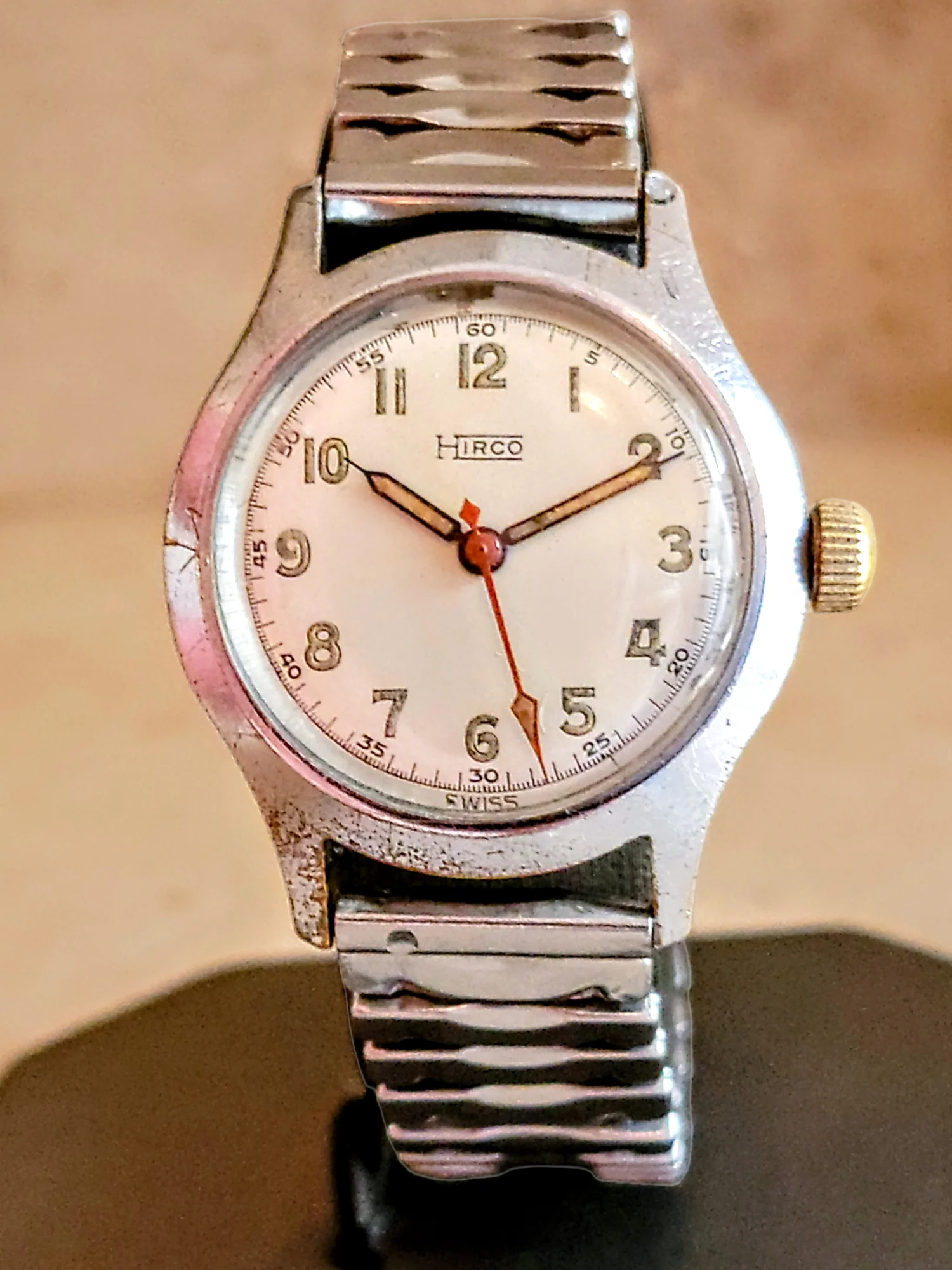 1940's HIRCO Service Watch 17 Jewels By A. Hirsch Co. - Image 3
