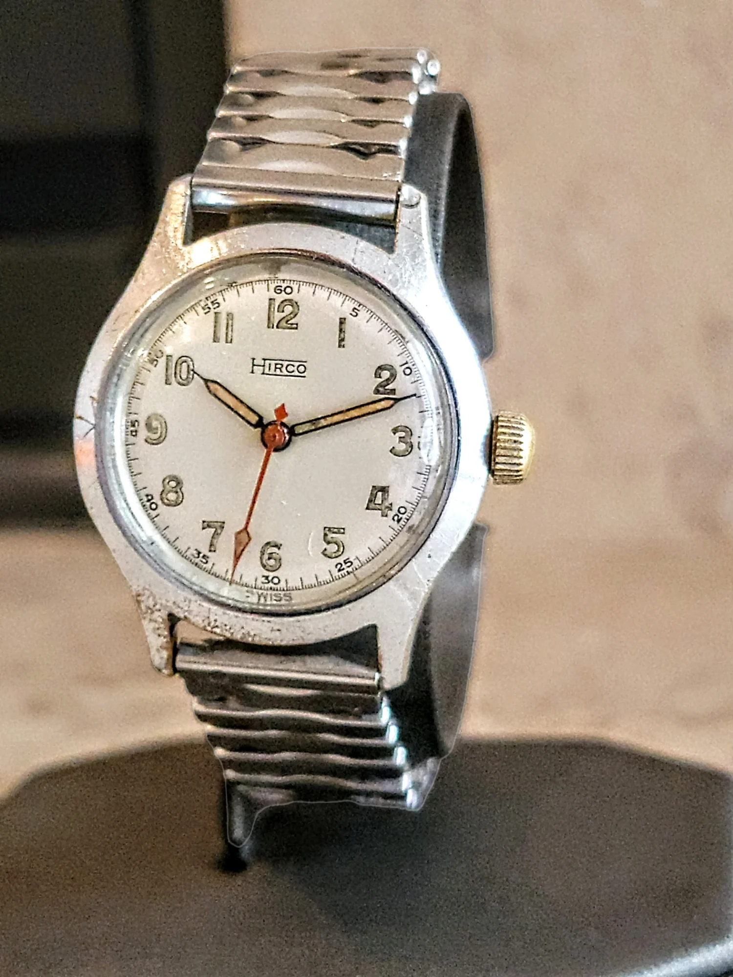 1940's HIRCO Service Watch 17 Jewels By A. Hirsch Co. - Image 4
