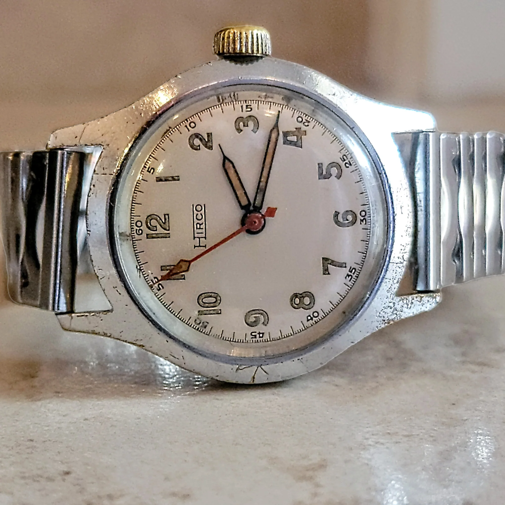 1940's HIRCO Service Watch 17 Jewels By A. Hirsch Co. - Image 9