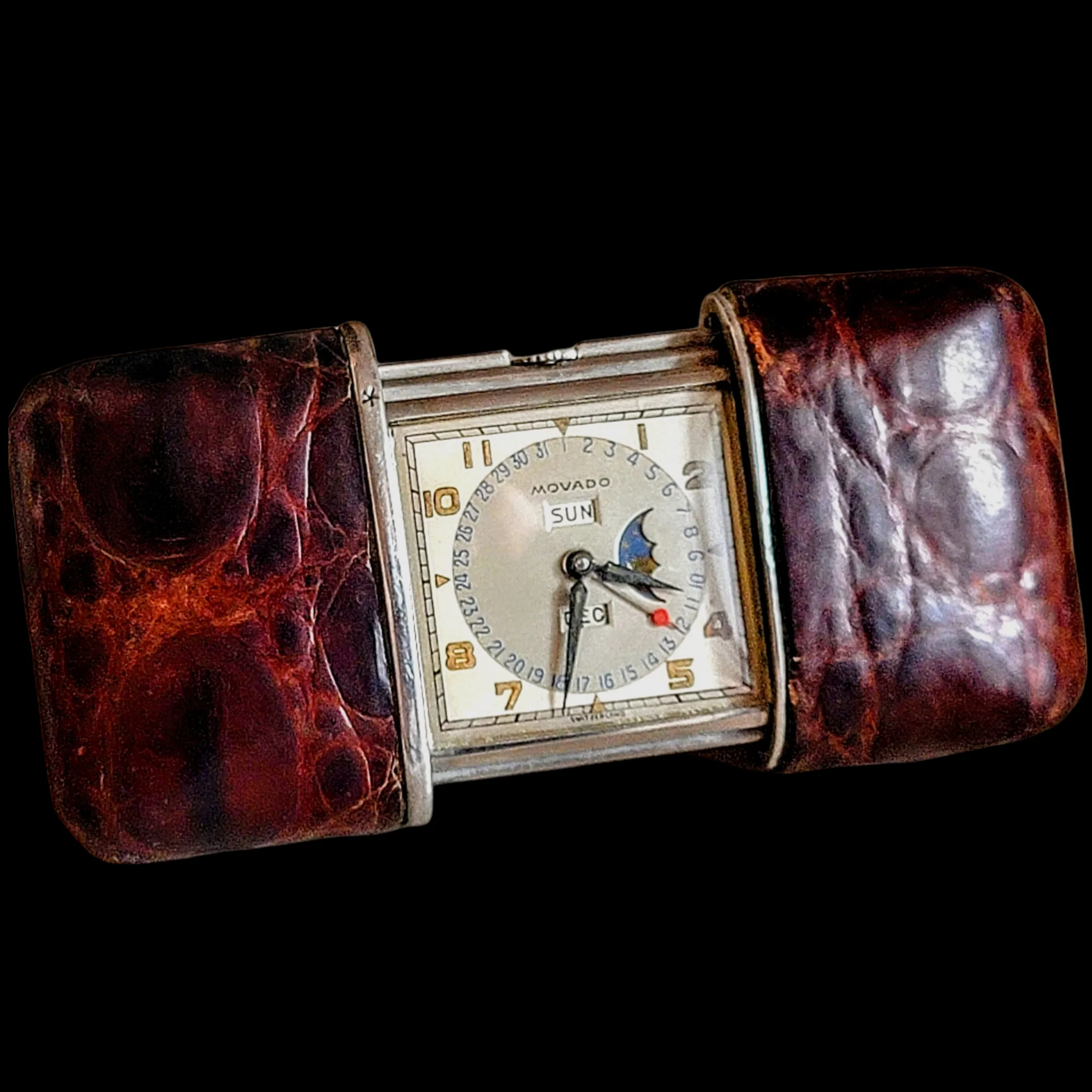 1940's Movado Ermeto Calendarmeto Triple Calendar Moonphase Watch - Image 21