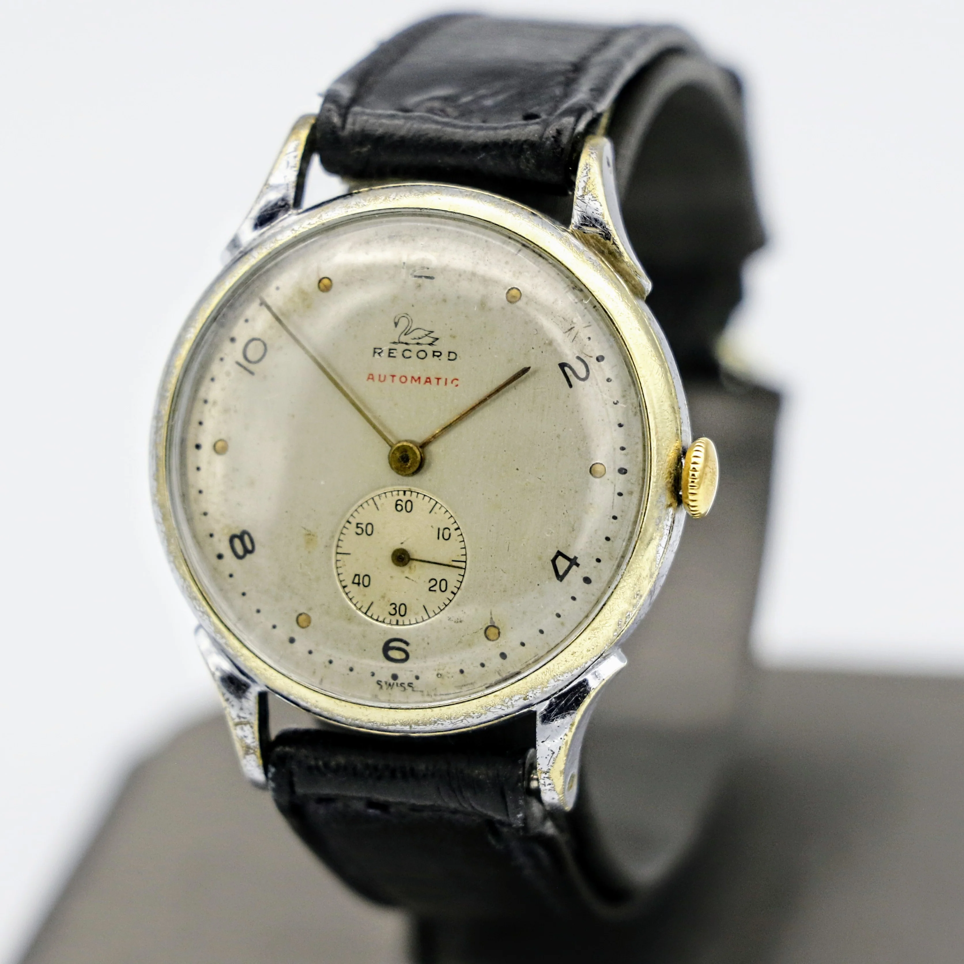 1940s RECORD Bumper Automatic Wristwatch Swiss Made Cal. 171 20 Jewels Watch - Image 3