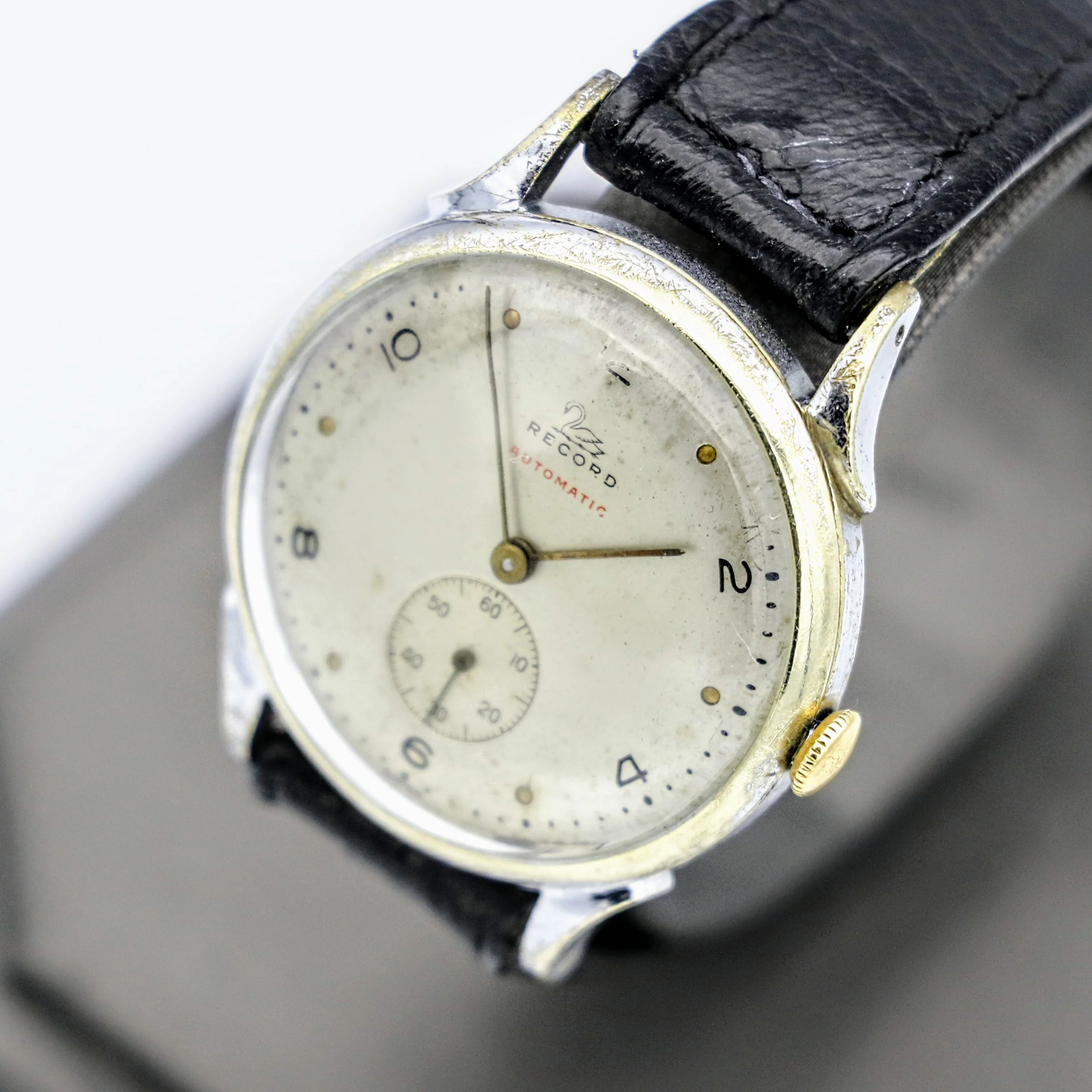 1940s RECORD Bumper Automatic Wristwatch Swiss Made Cal. 171 20 Jewels Watch - Image 5