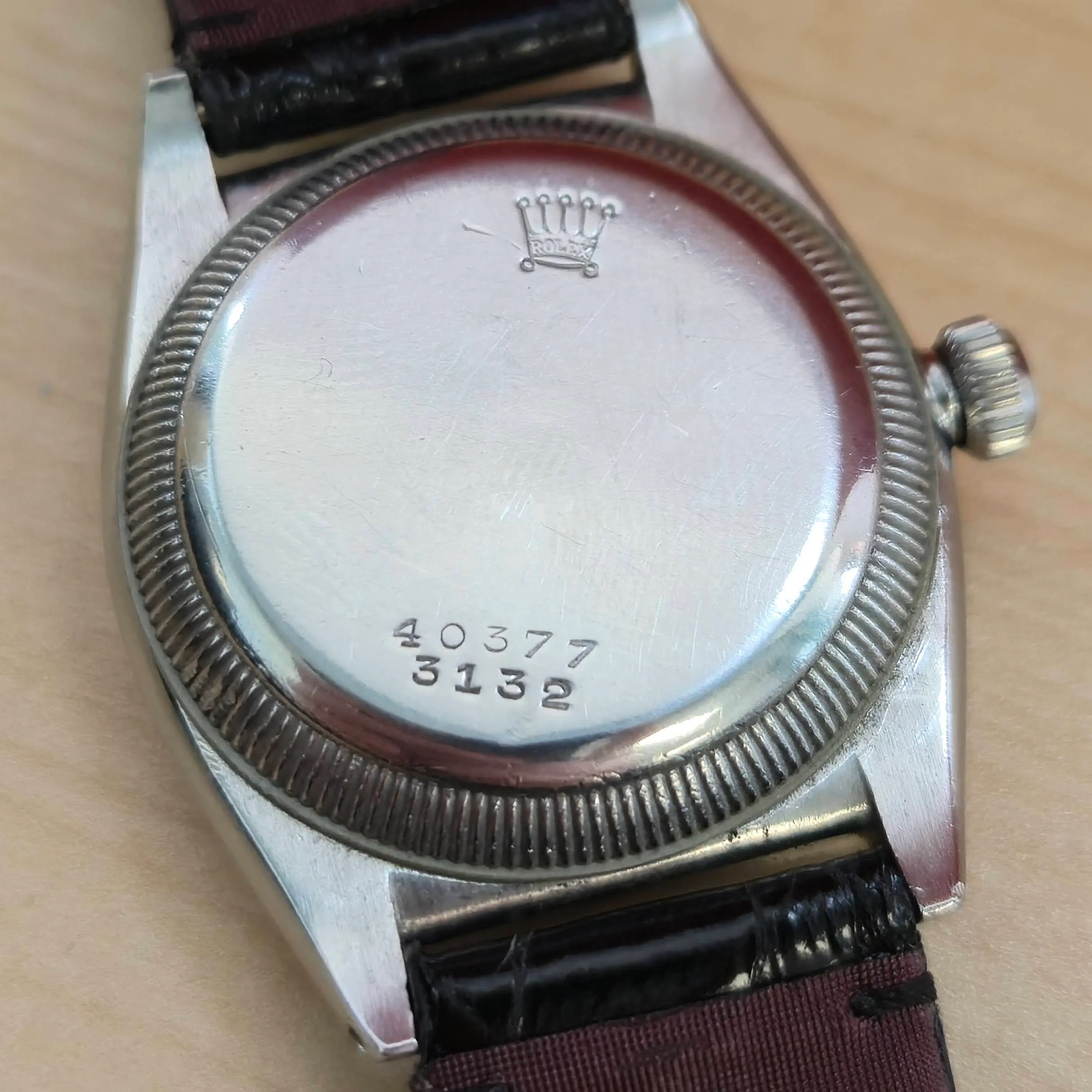 1936 Rolex Bubble Back Oyster Perpetual Chronometer Watch Diamond Dial Wristwatch - Image 10