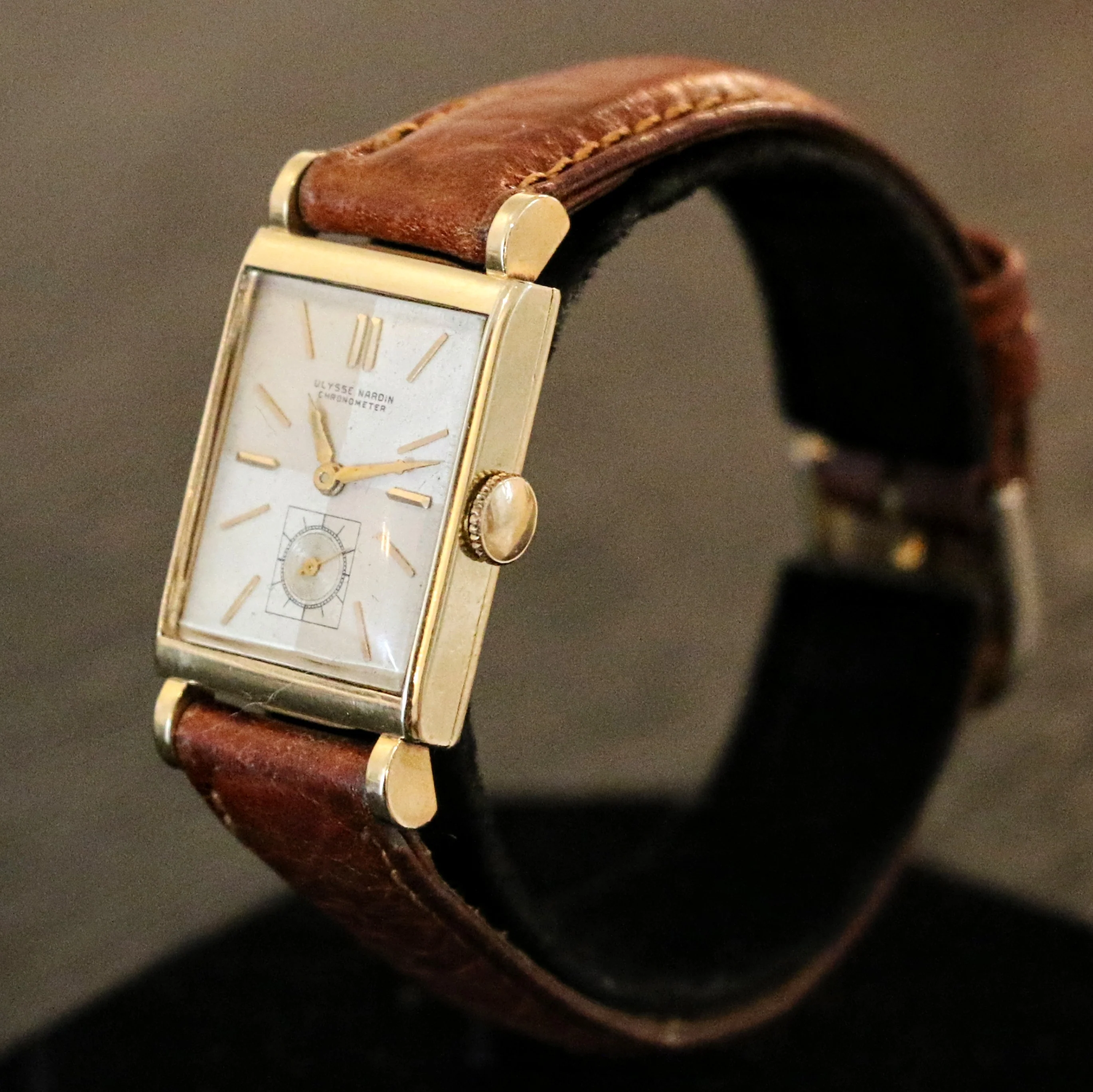 1940's ULYSSE NARDIN Chronometer Watch 17 Jewels Swiss Wristwatch - Image 4