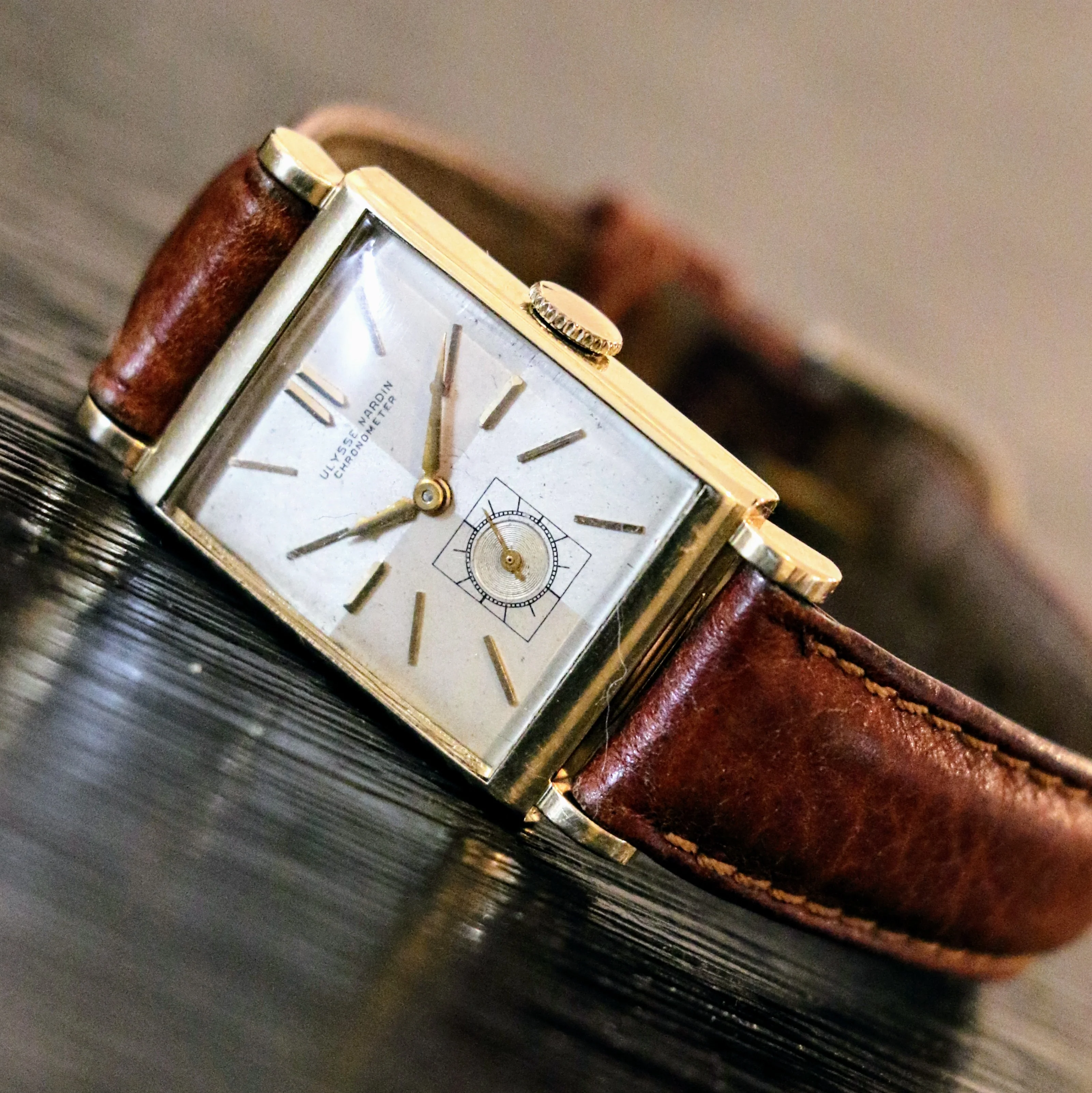 1940's ULYSSE NARDIN Chronometer Watch 17 Jewels Swiss Wristwatch - Image 9