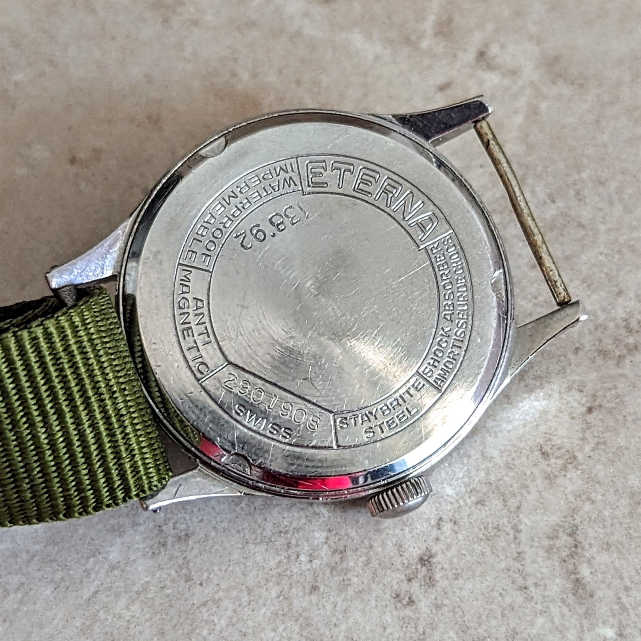 1942 ETERNA WWII Military Jumbo Wristwatch Ref. 138.92 Cal. 852 - Radium Dial Watch - Image 18