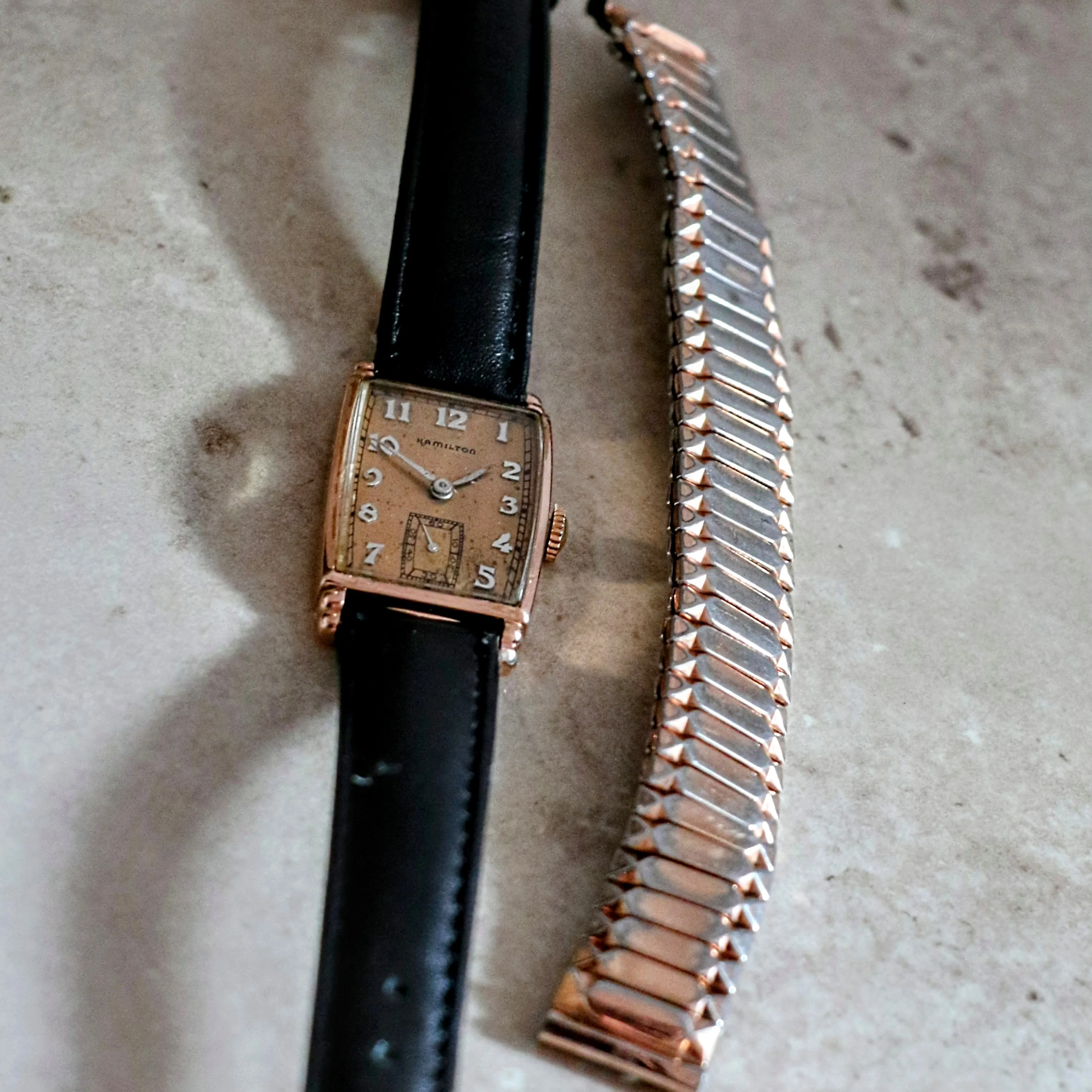 1941 HAMILTON Myron Wristwatch 10K Coral (Rose) G.F. Watch Grade 980 U.S.A. Made - Image 14