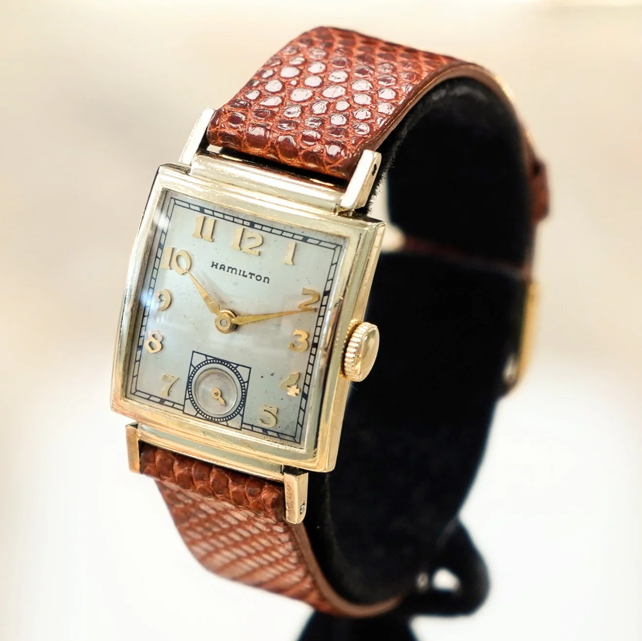 1941 HAMILTON Ross Watch 19 Jewels Cal. 982 U.S.A. Wristwatch 14K G.F. - Image 6