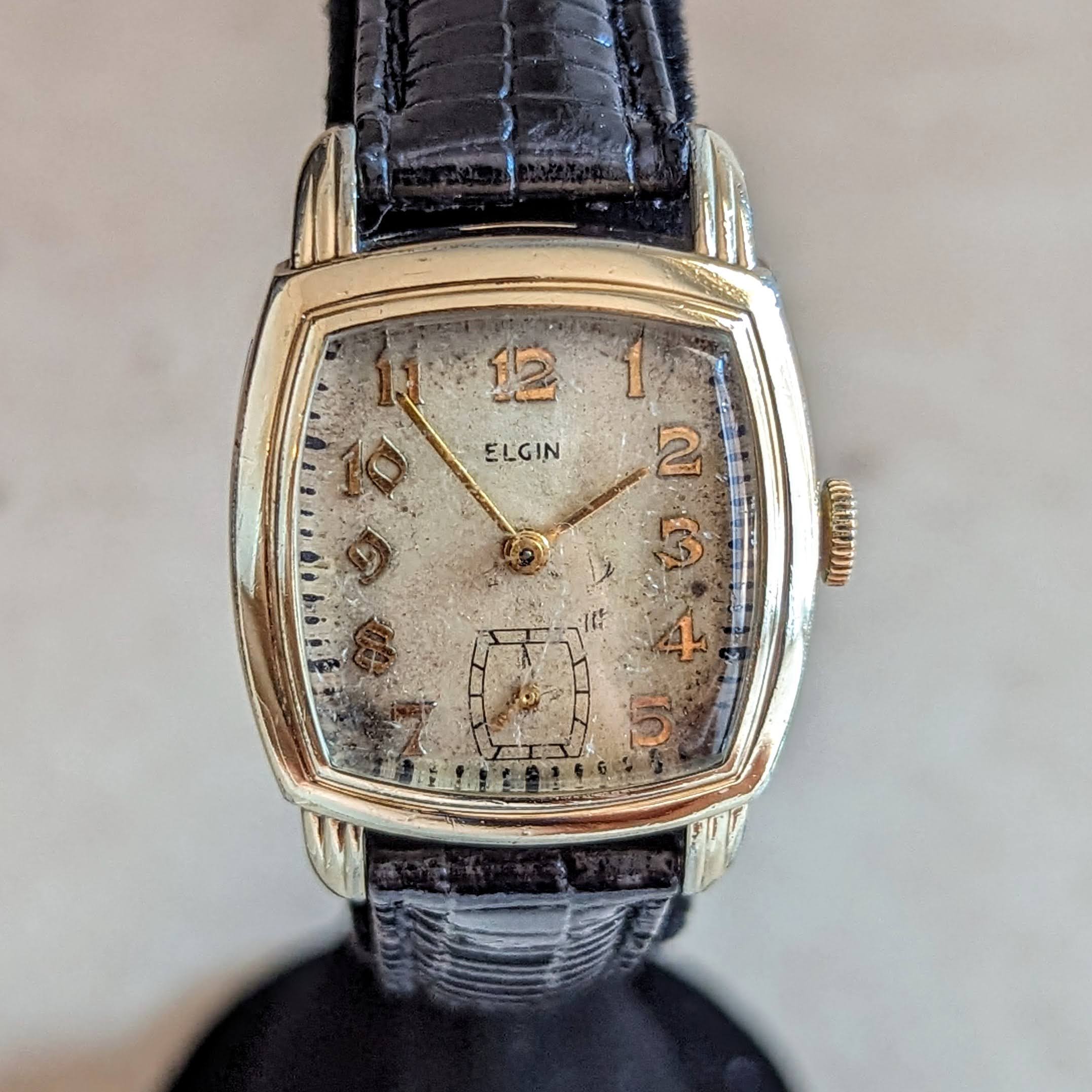 1942 ELGIN Wristwatch Grade 554 15 Jewels U.S.A Made Vintage Watch - Image 3