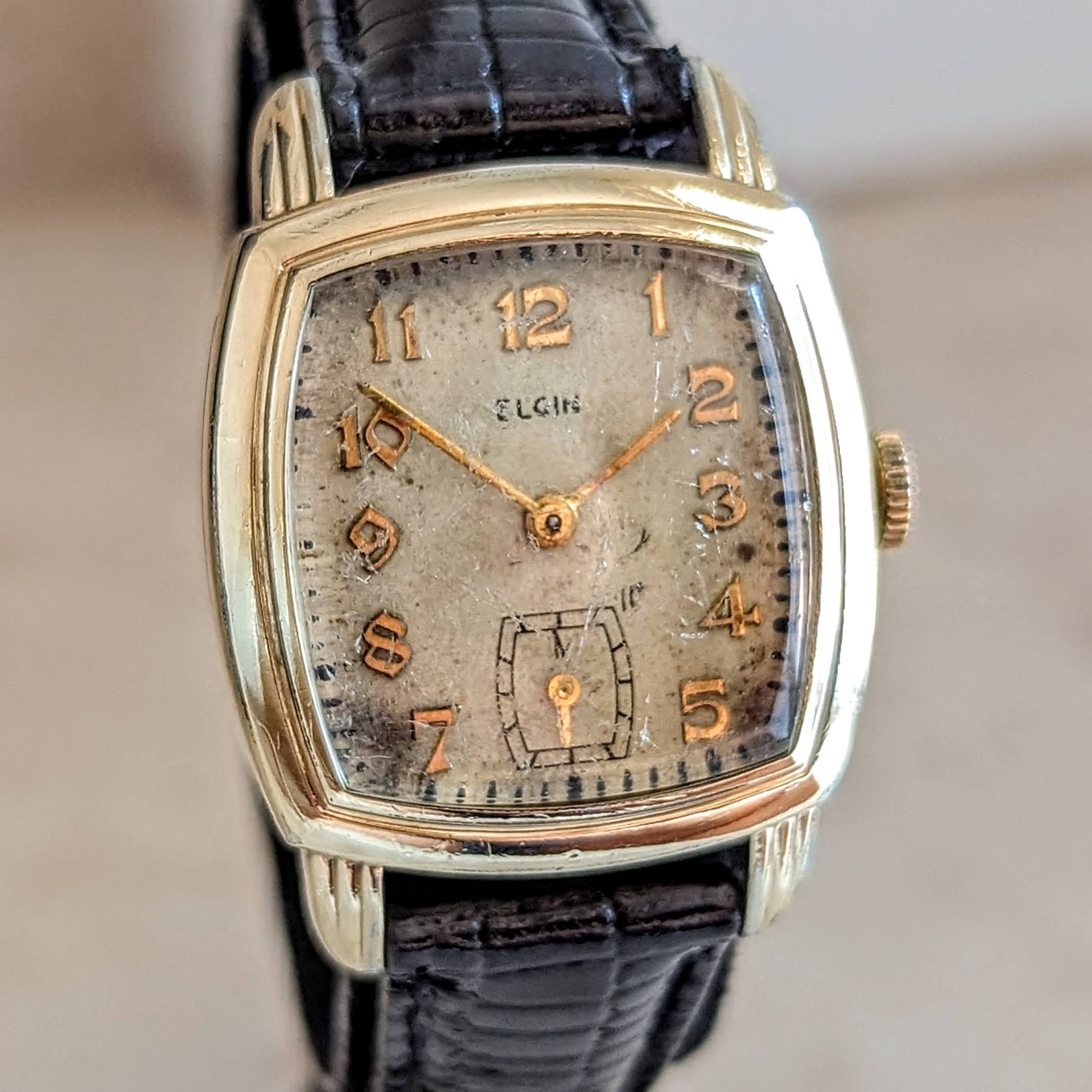 1942 ELGIN Wristwatch Grade 554 15 Jewels U.S.A Made Vintage Watch - Image 7